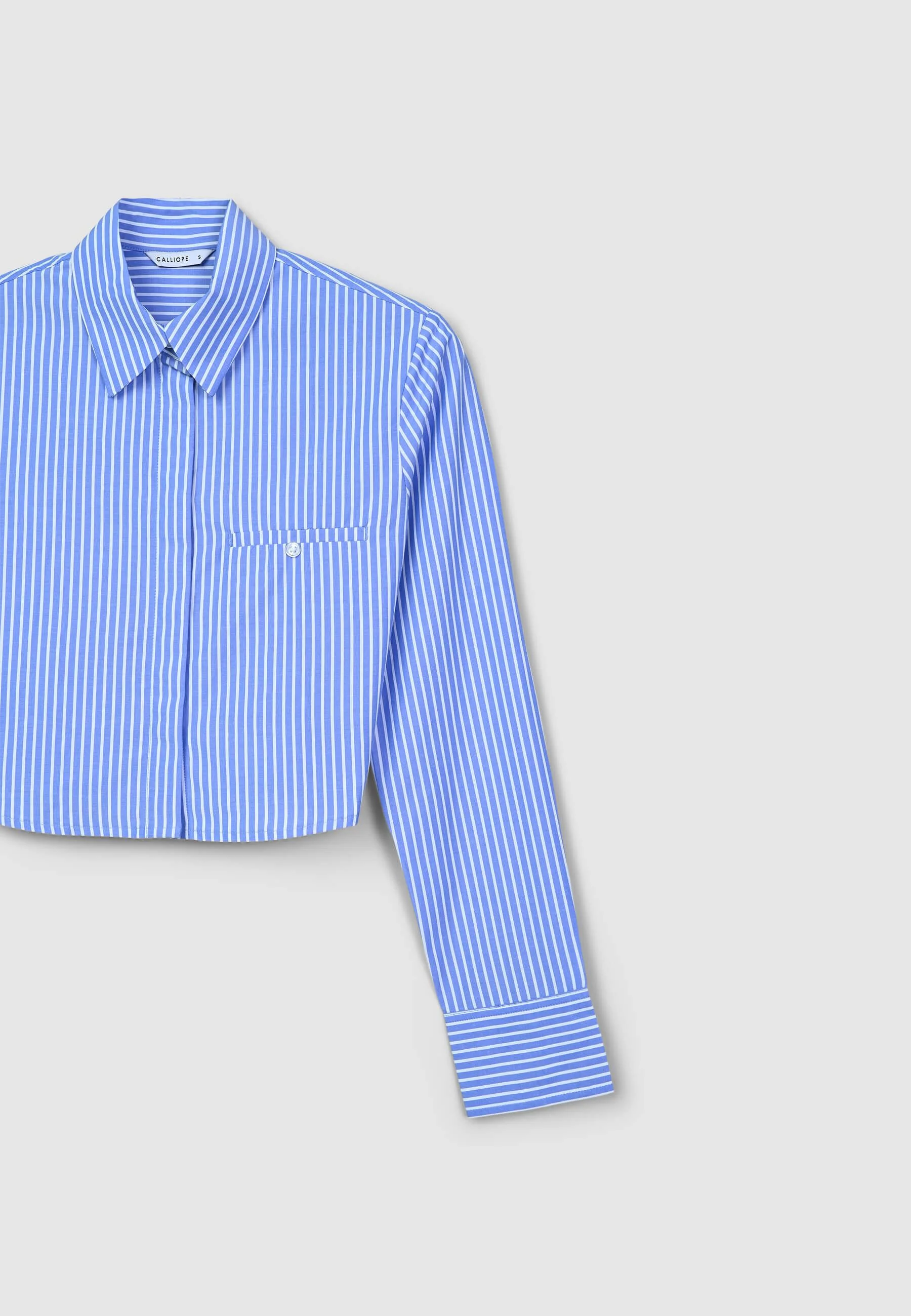 Camicia crop a righe - Image 4