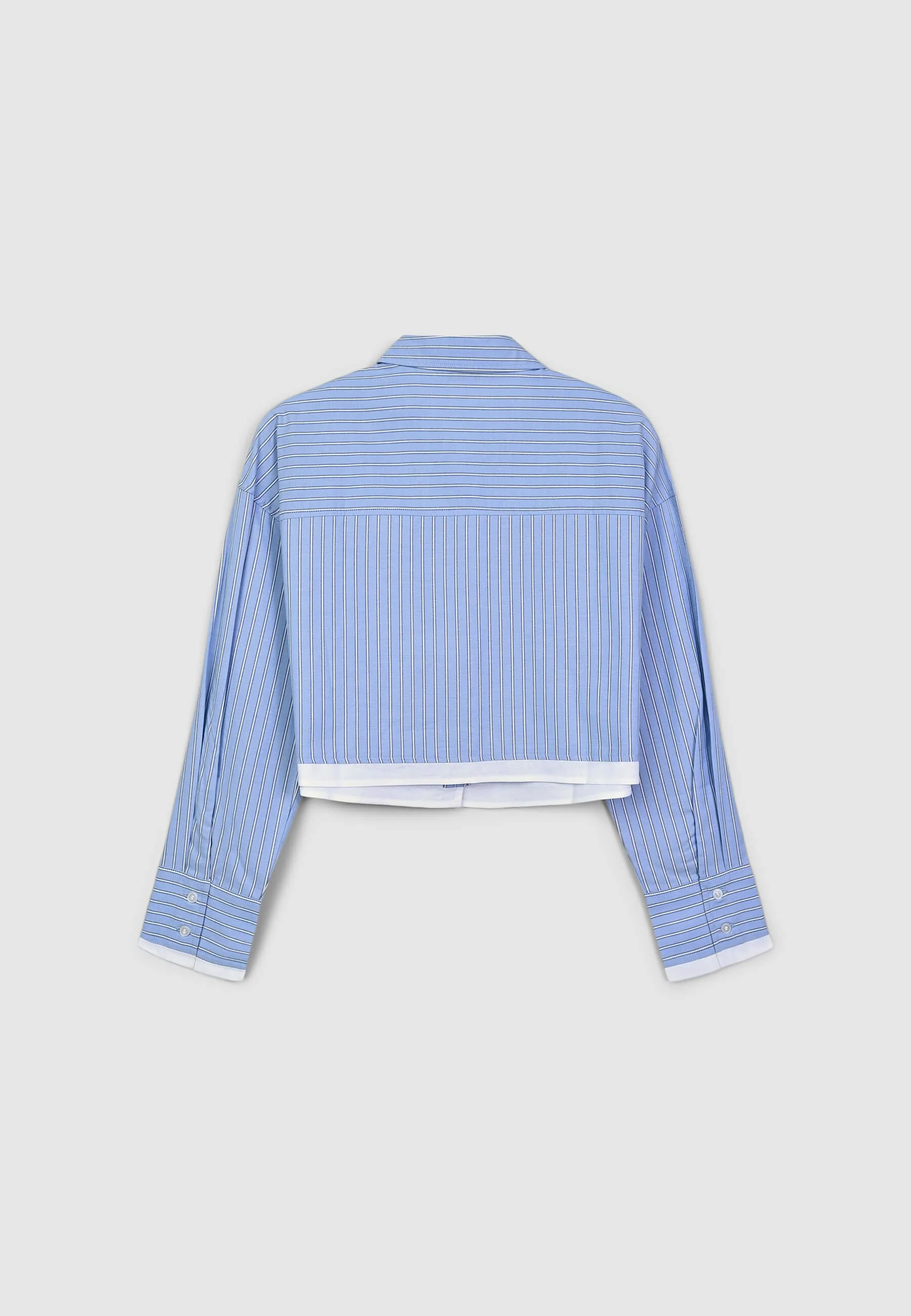 Camicia crop a righe - Image 5