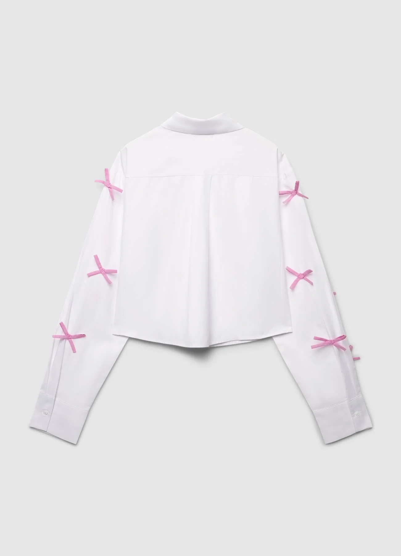 Camicia crop con fiocchi applicati - Image 5
