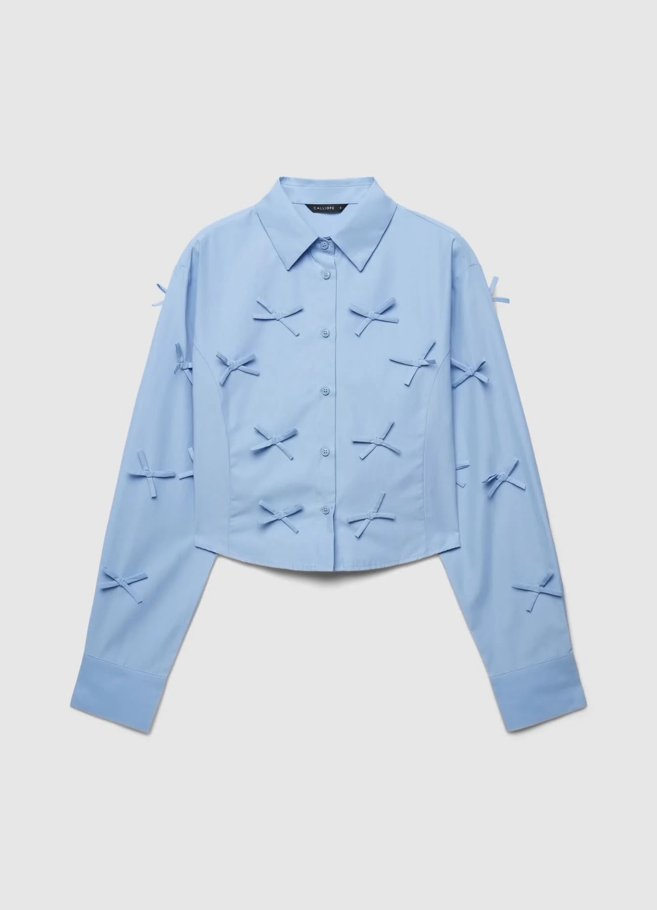 Camicia crop con fiocchi applicati - Image 5