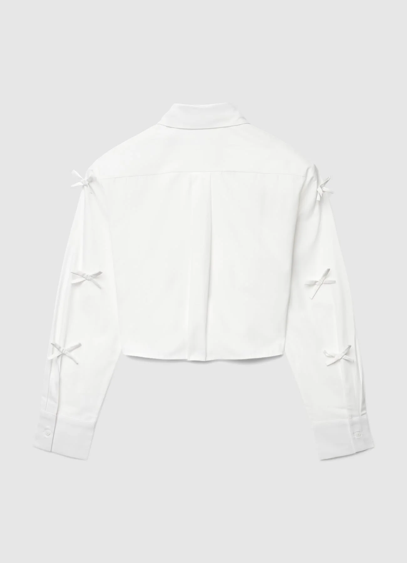 Camicia crop con fiocchi applicati - Image 6