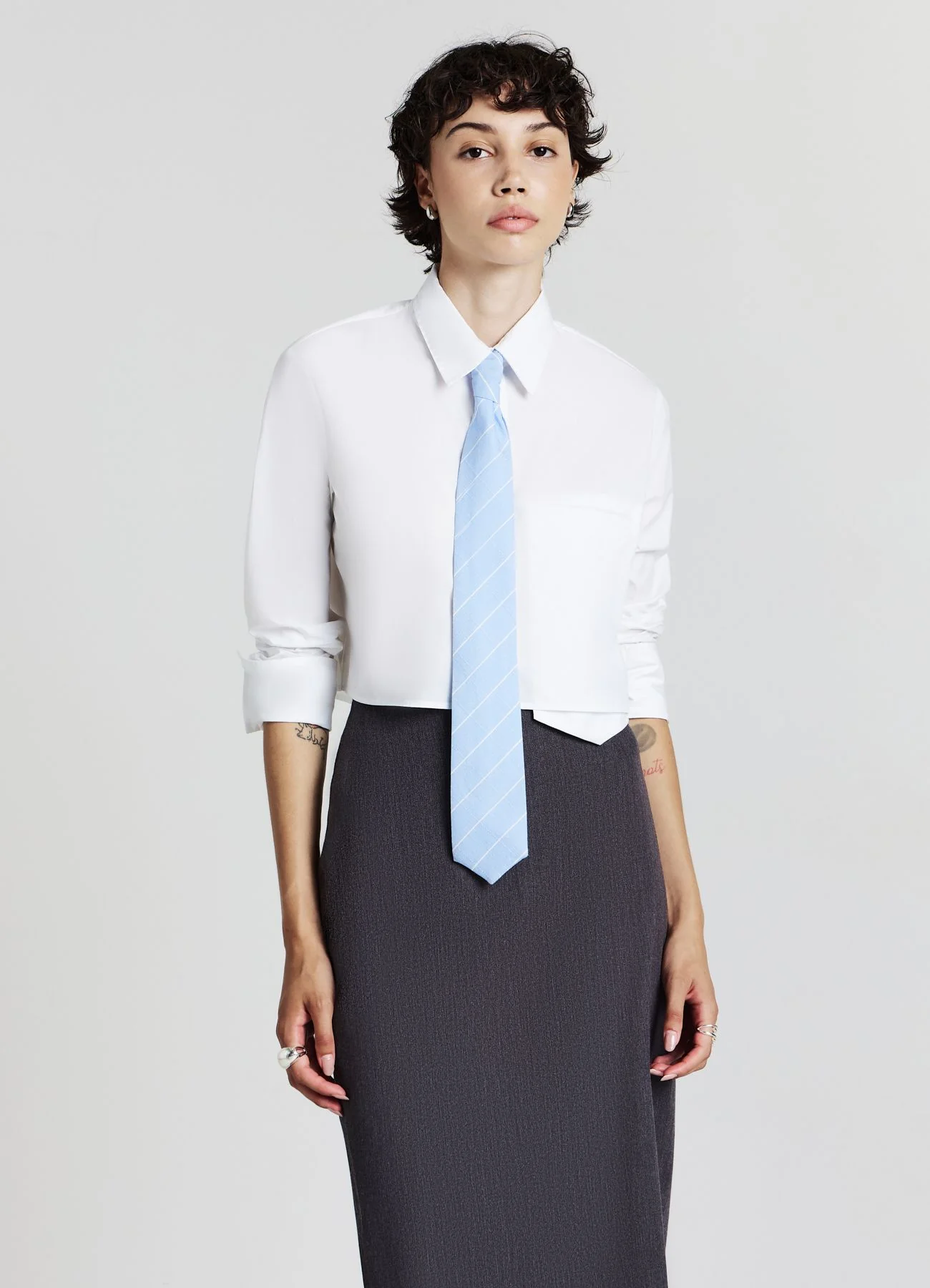 Camicia crop cravatta - Image 7