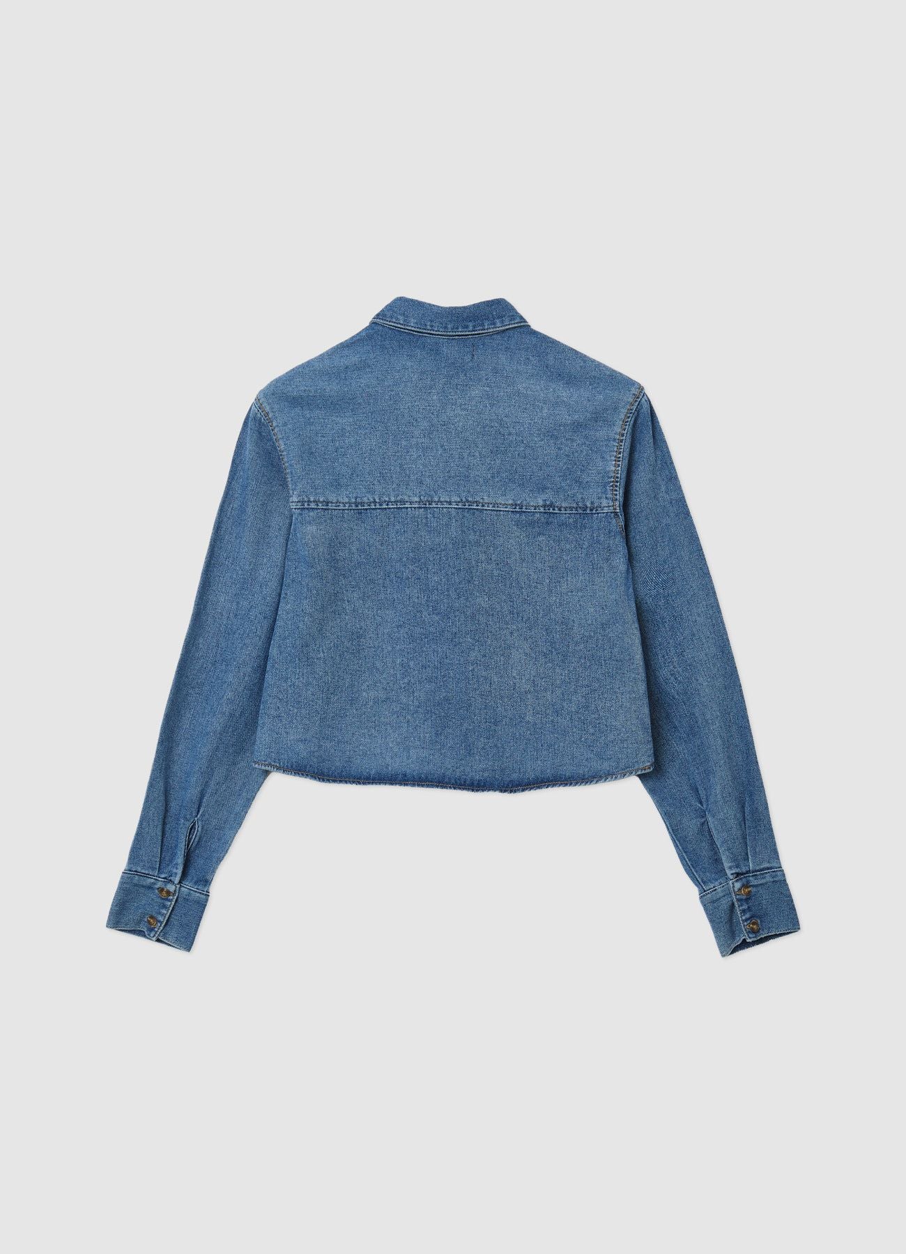Camicia crop denim - Image 5