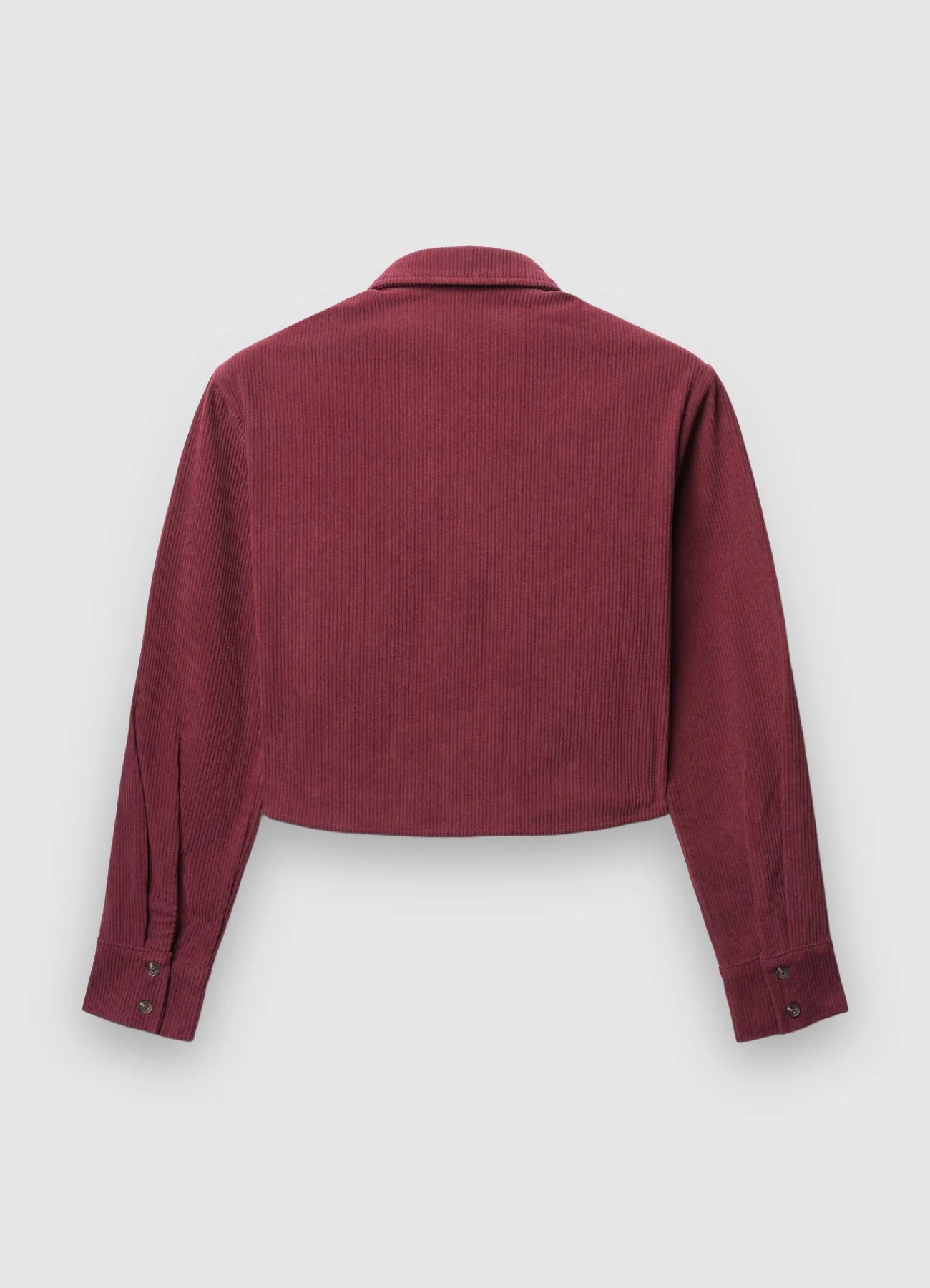 Camicia crop effetto velluto a coste - Image 4
