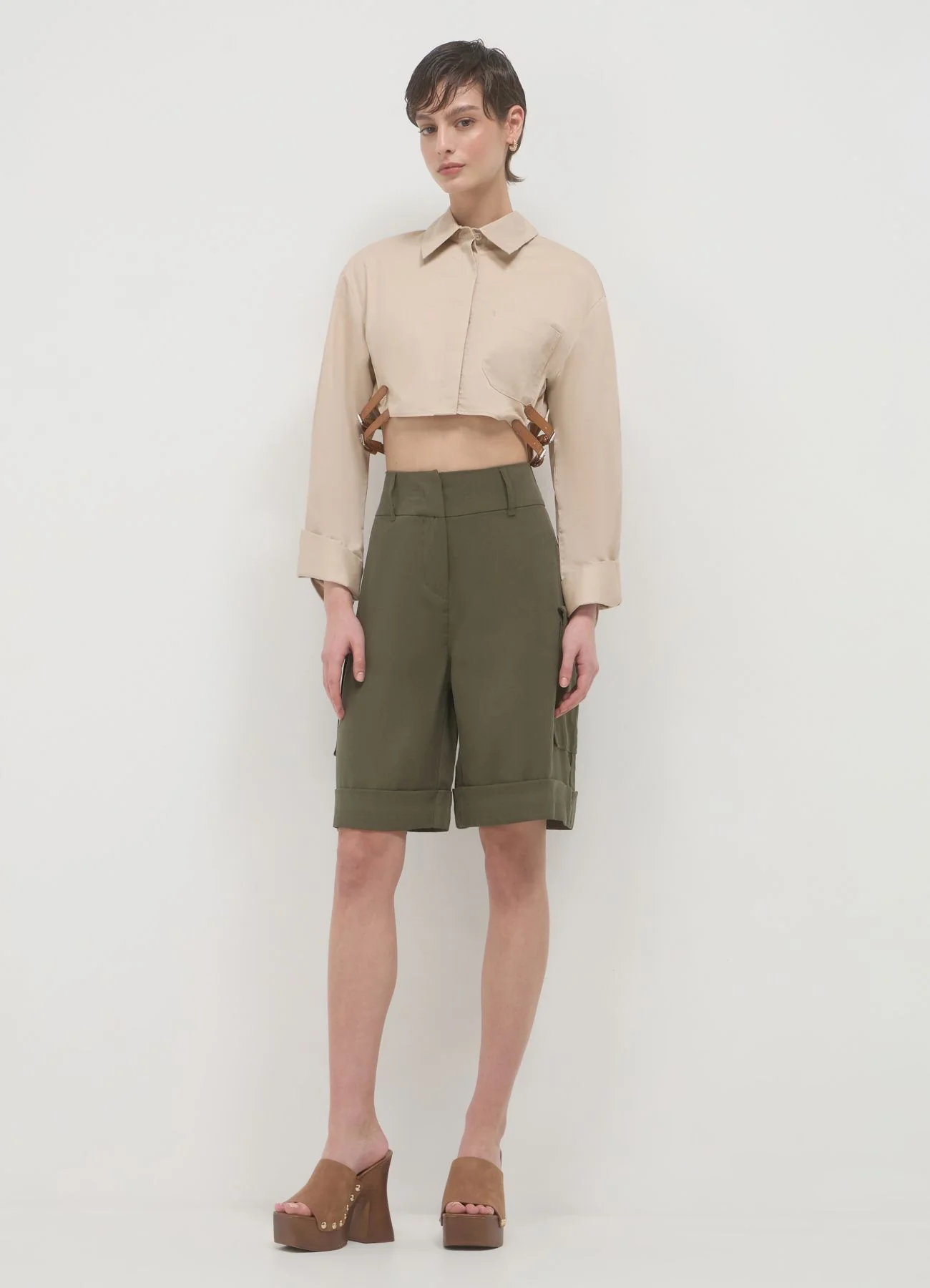Camicia crop fibbie - Image 2