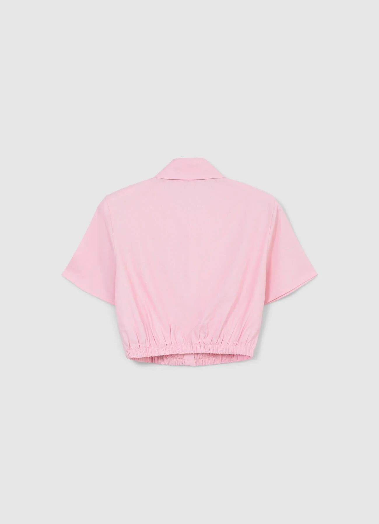 Camicia crop misto lino - Image 4