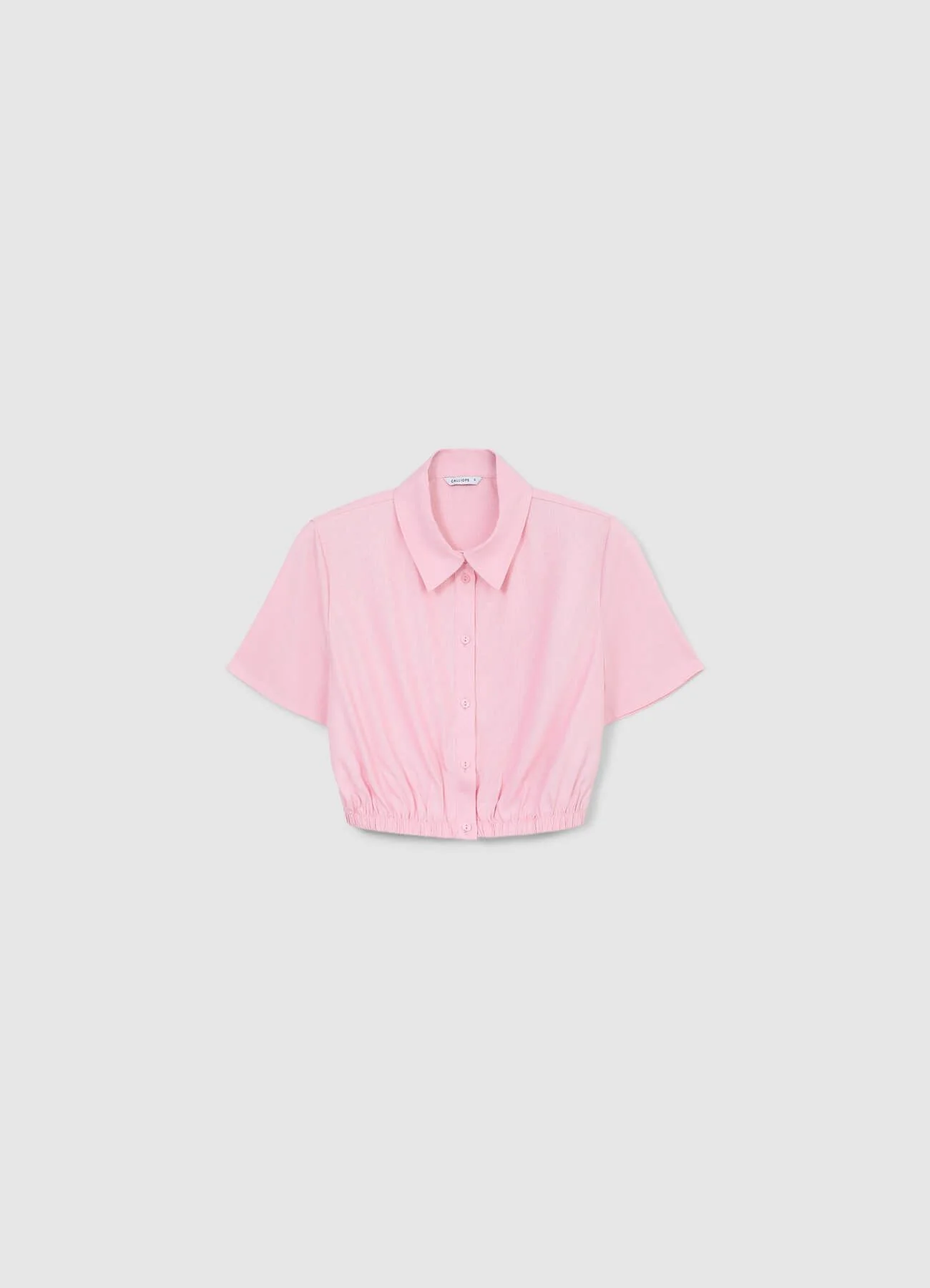 Camicia crop misto lino - Image 5