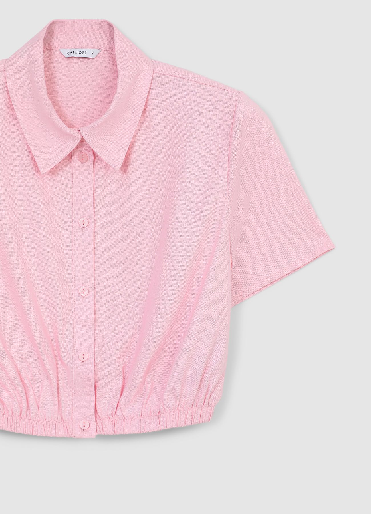 Camicia crop misto lino - Image 6