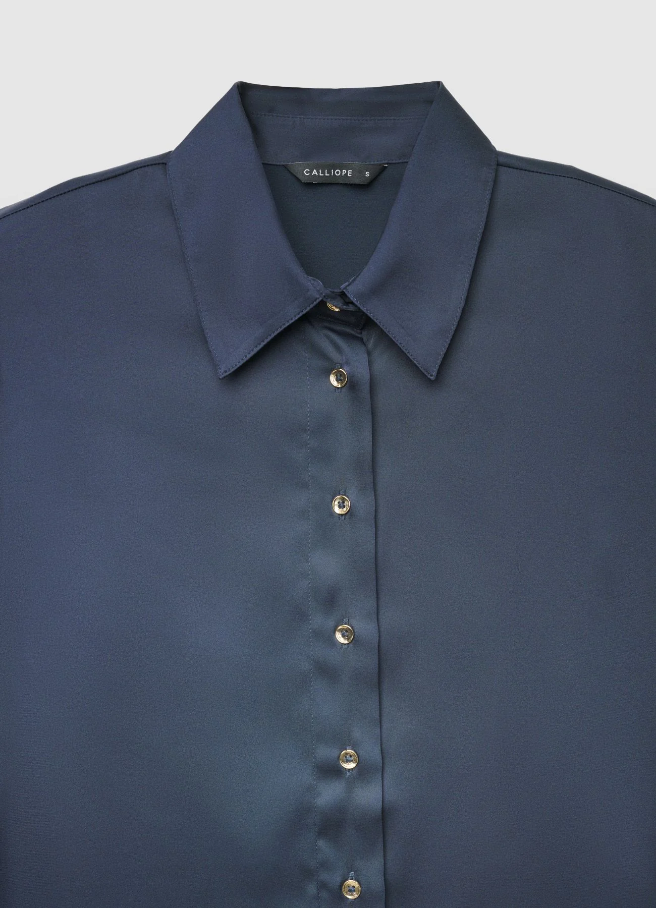 Camicia crop simil satin maniche a palloncino - Image 6