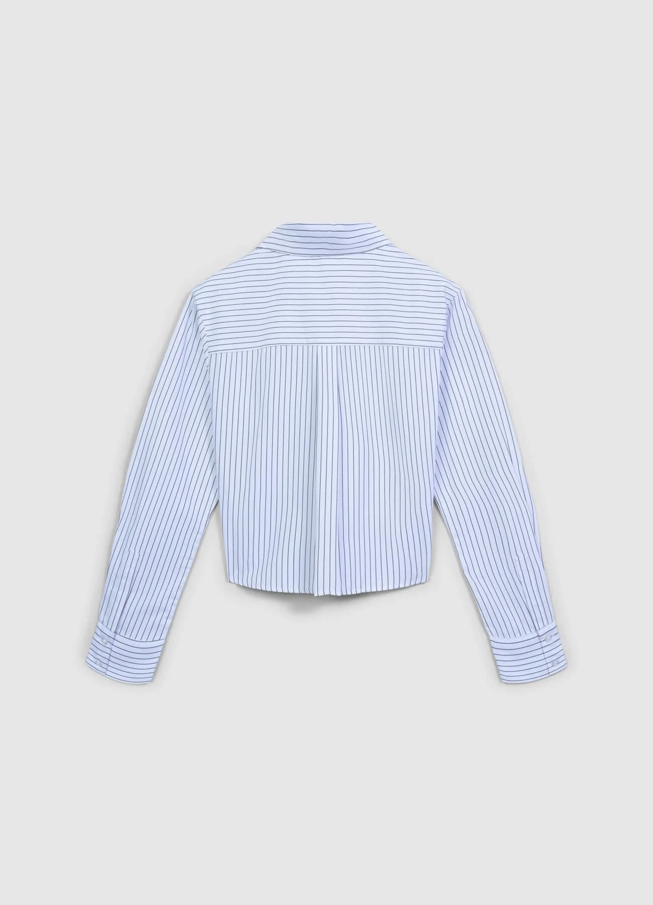 Camicia crop tasche a righe - Image 4