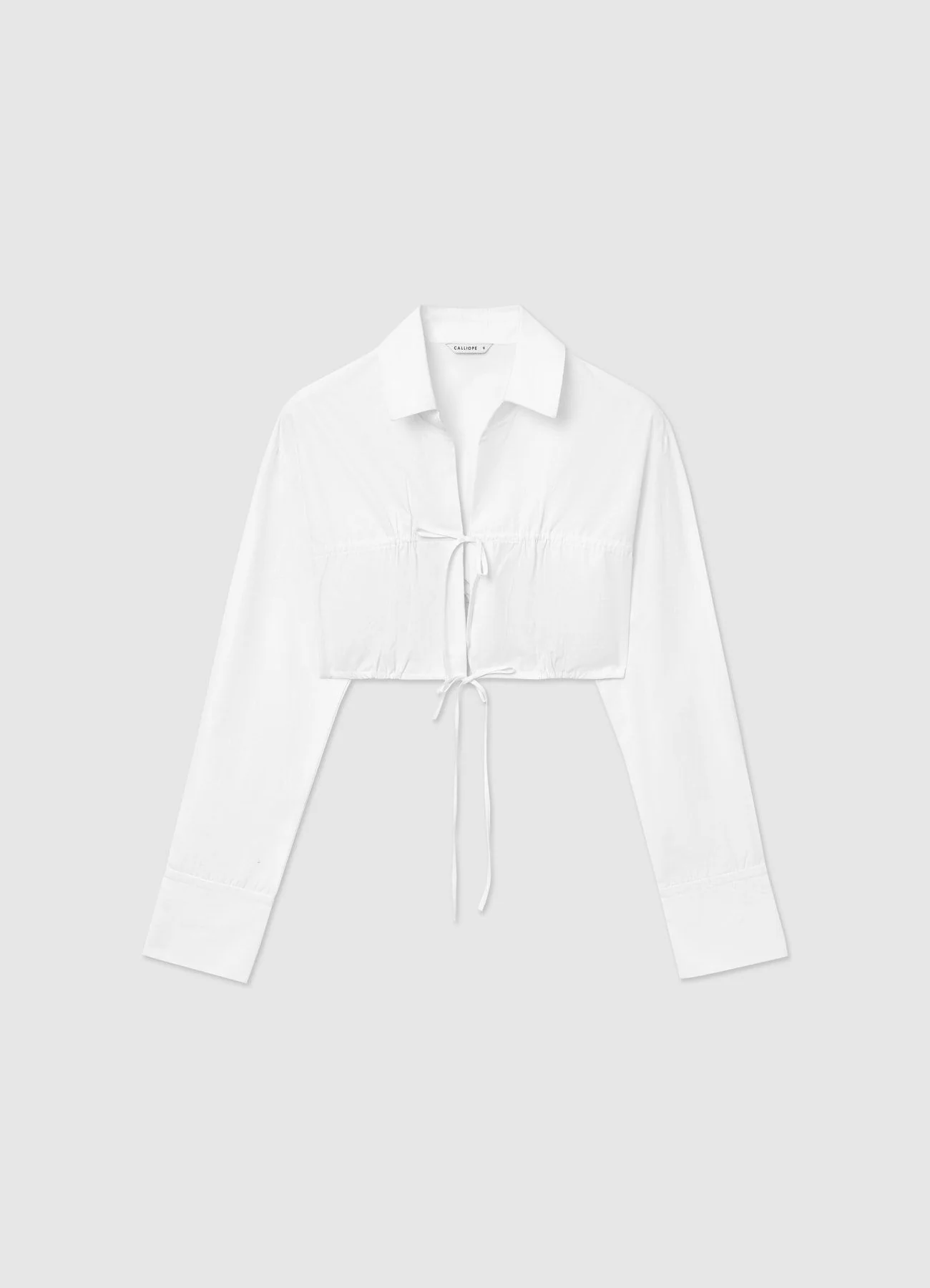 Camicia cropped con laccetti - Image 4