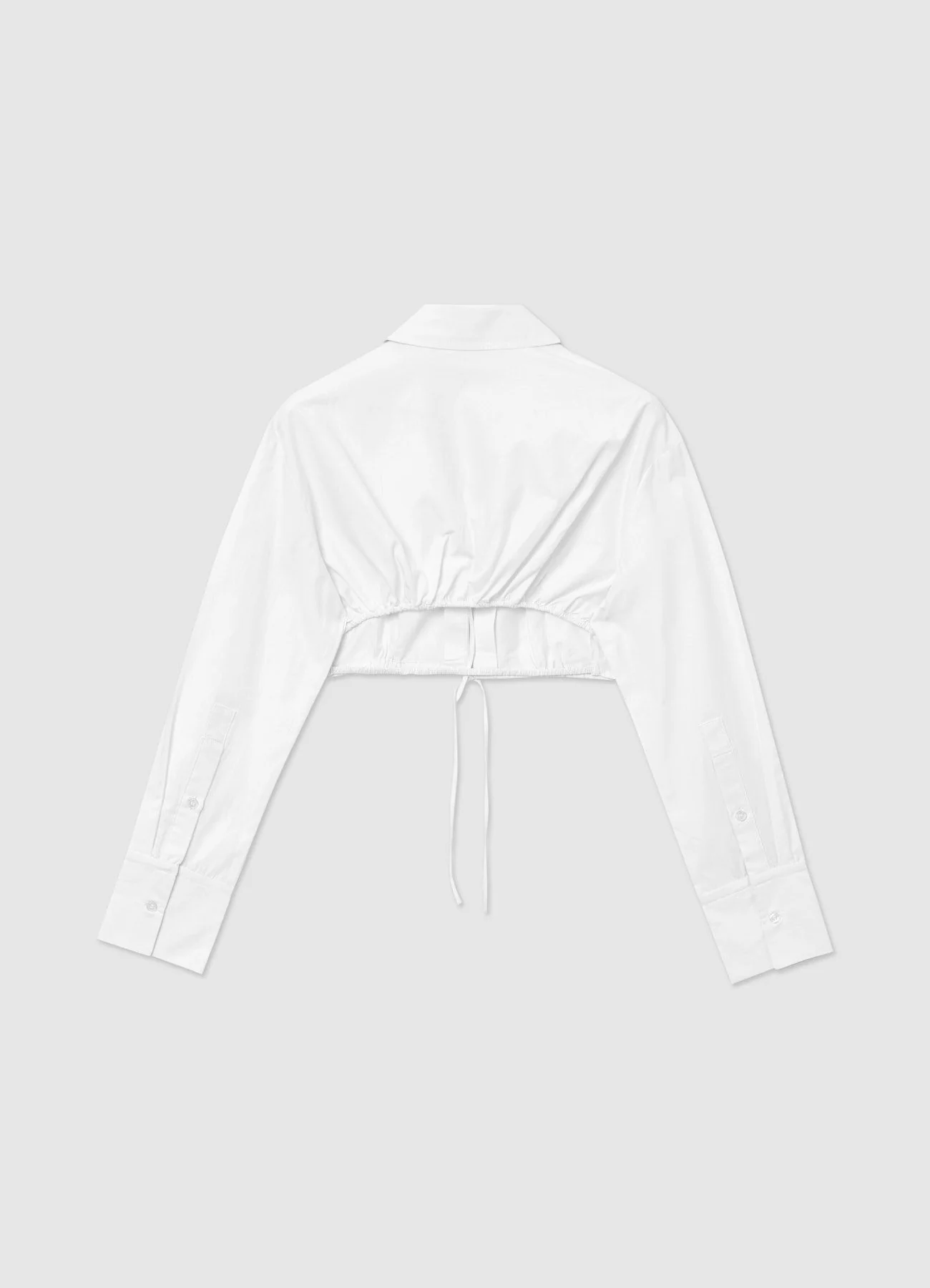 Camicia cropped con laccetti - Image 6
