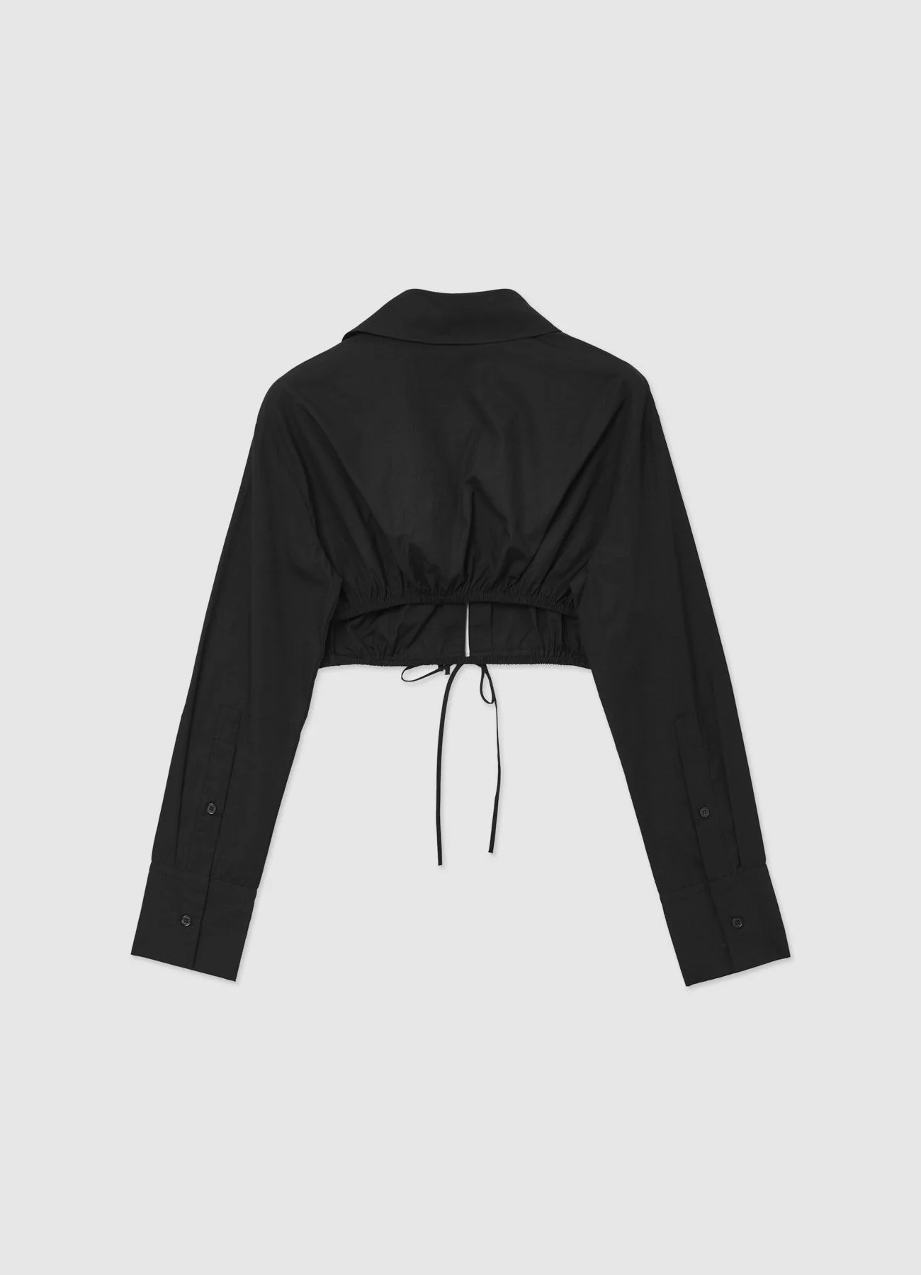 Camicia cropped con laccetti - Image 4