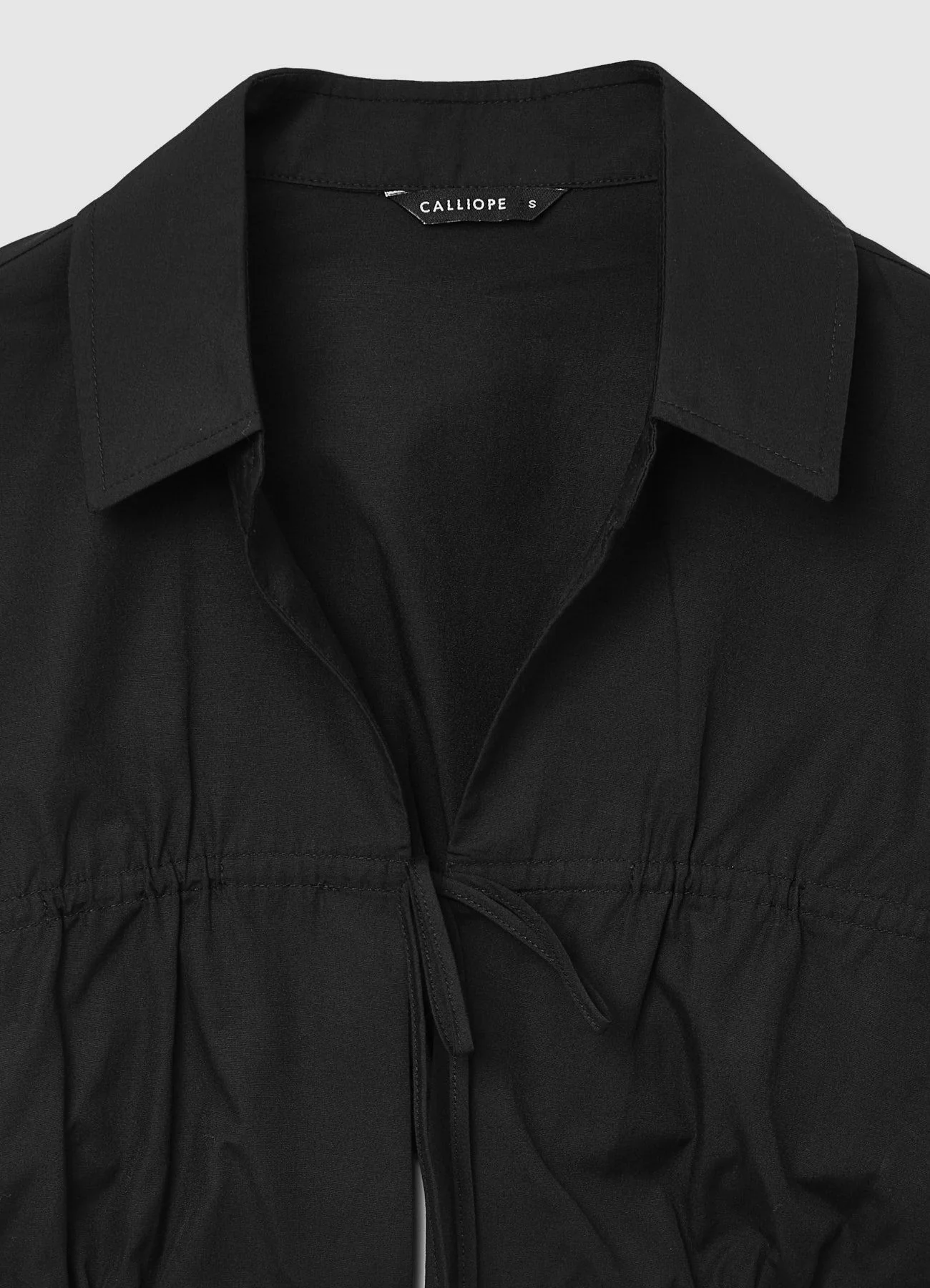 Camicia cropped con laccetti - Image 5