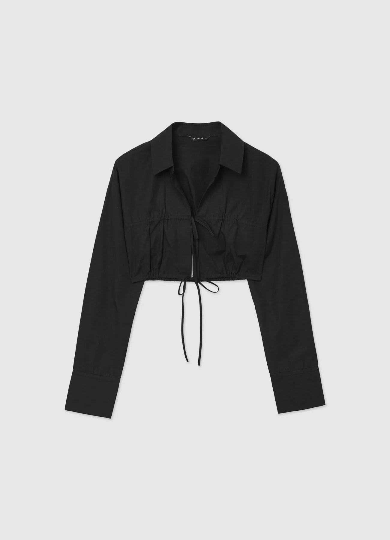 Camicia cropped con laccetti - Image 6
