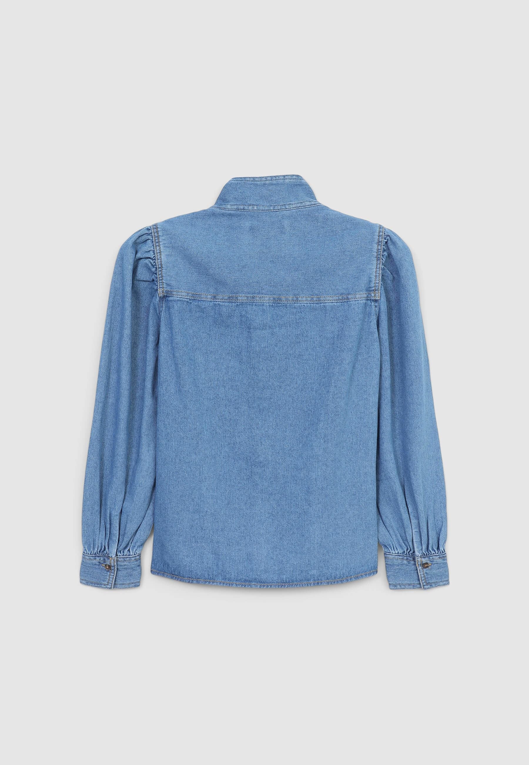 Camicia denim con fiocco - Image 5