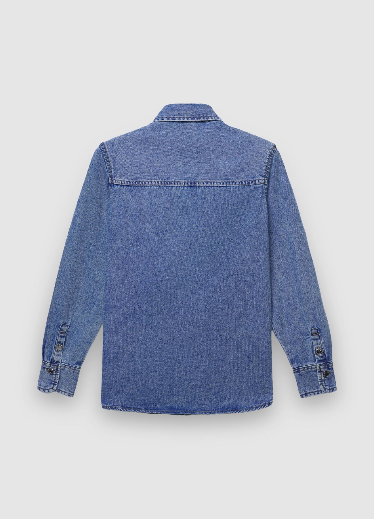 Camicia denim con patch - Image 3