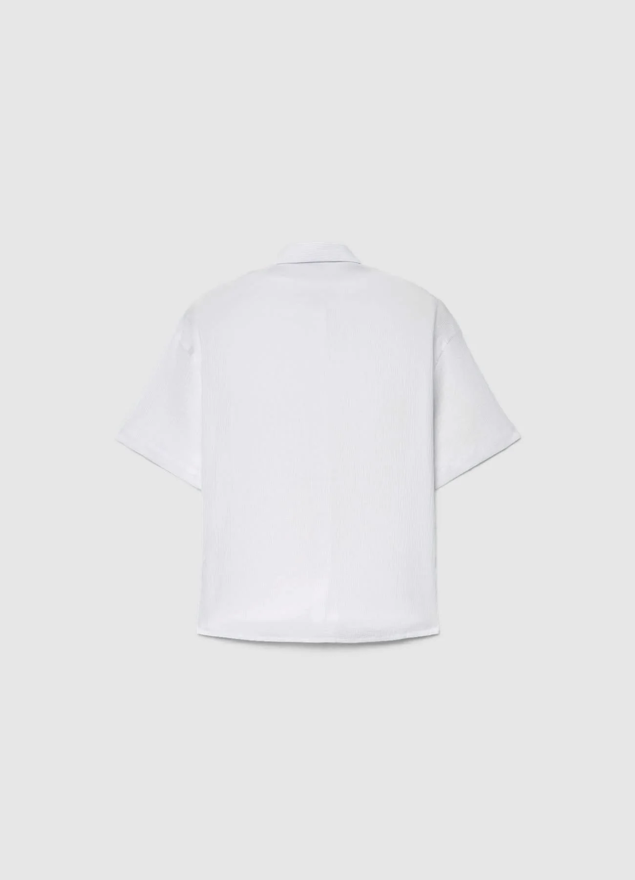 Camicia effetto crinkle con taschino - Image 5