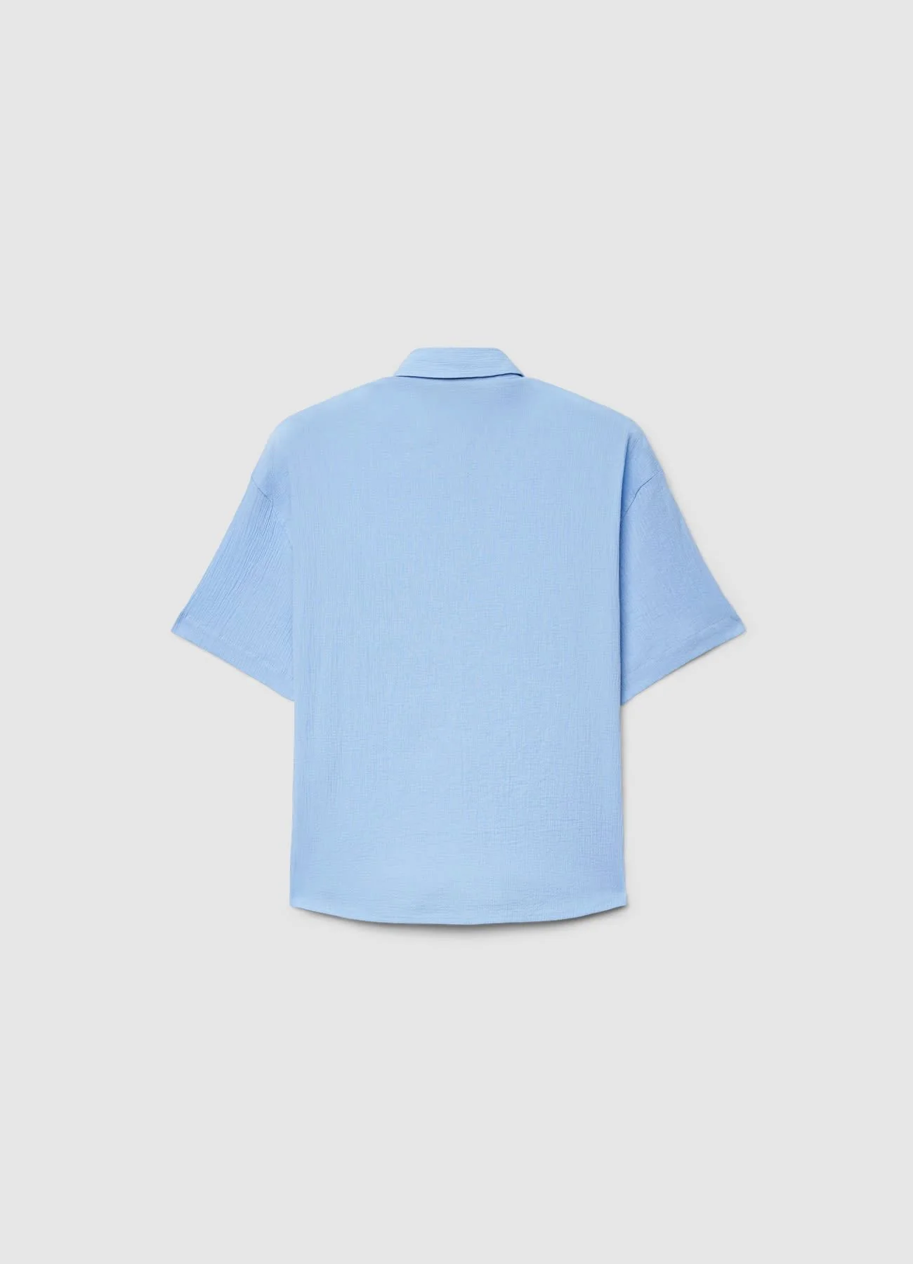 Camicia effetto crinkle con taschino - Image 6