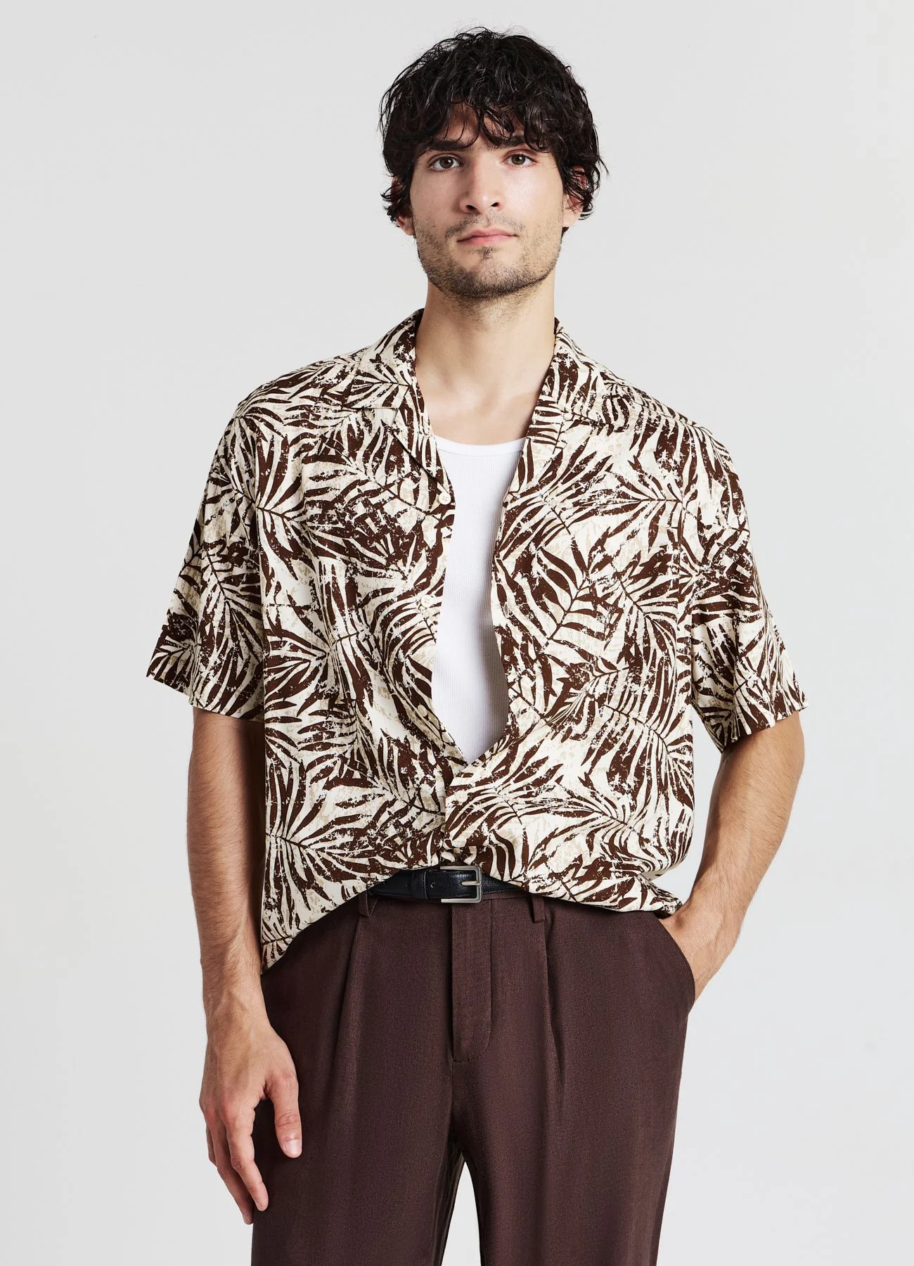 Camicia fantasia palme - Image 2