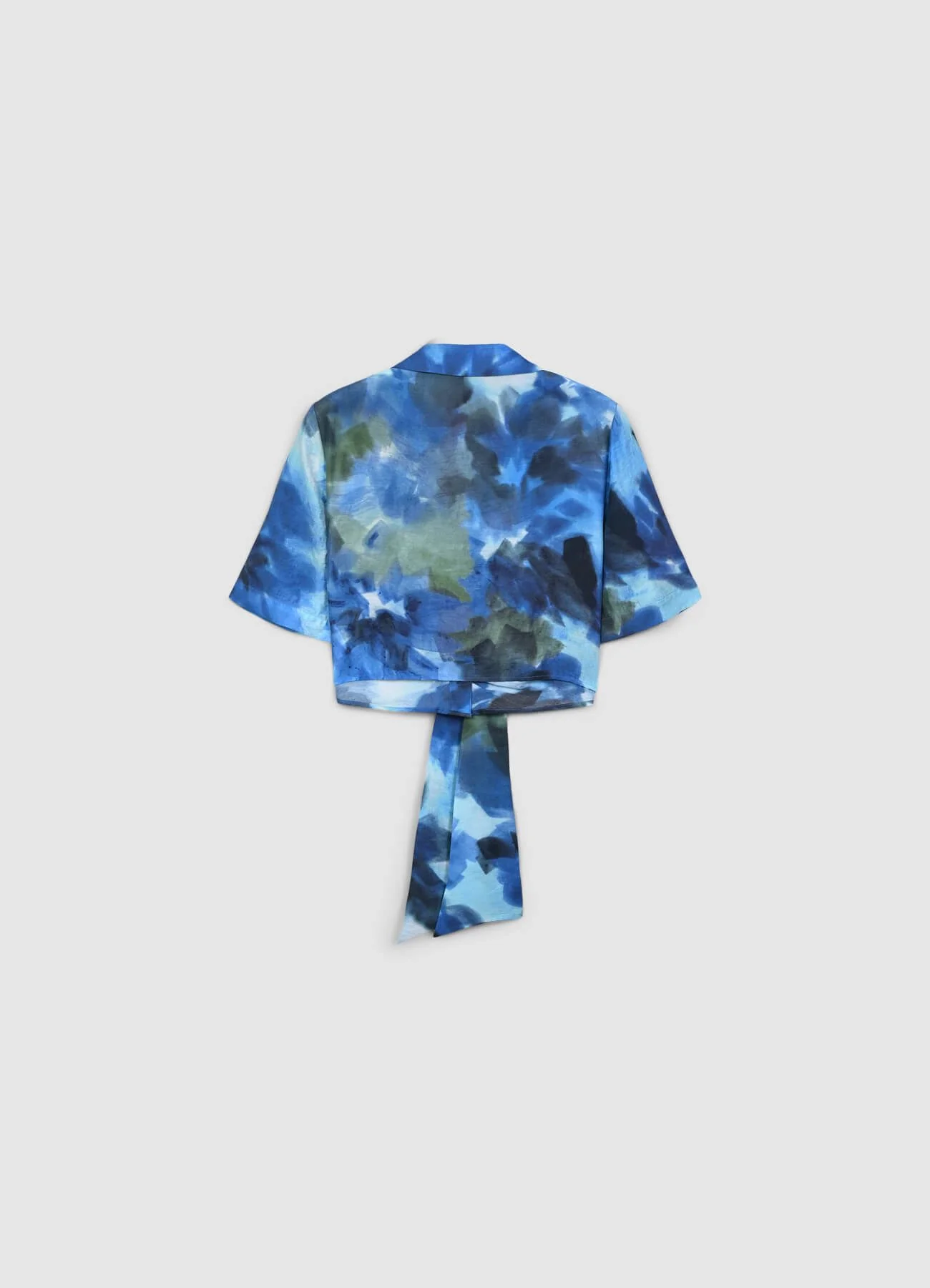 Camicia fantasia sfumata con nodo - Image 6