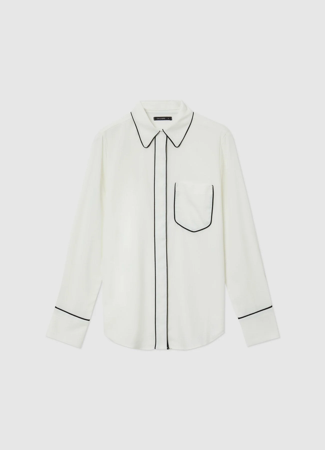 Camicia finiture contrasto con taschino - Image 4