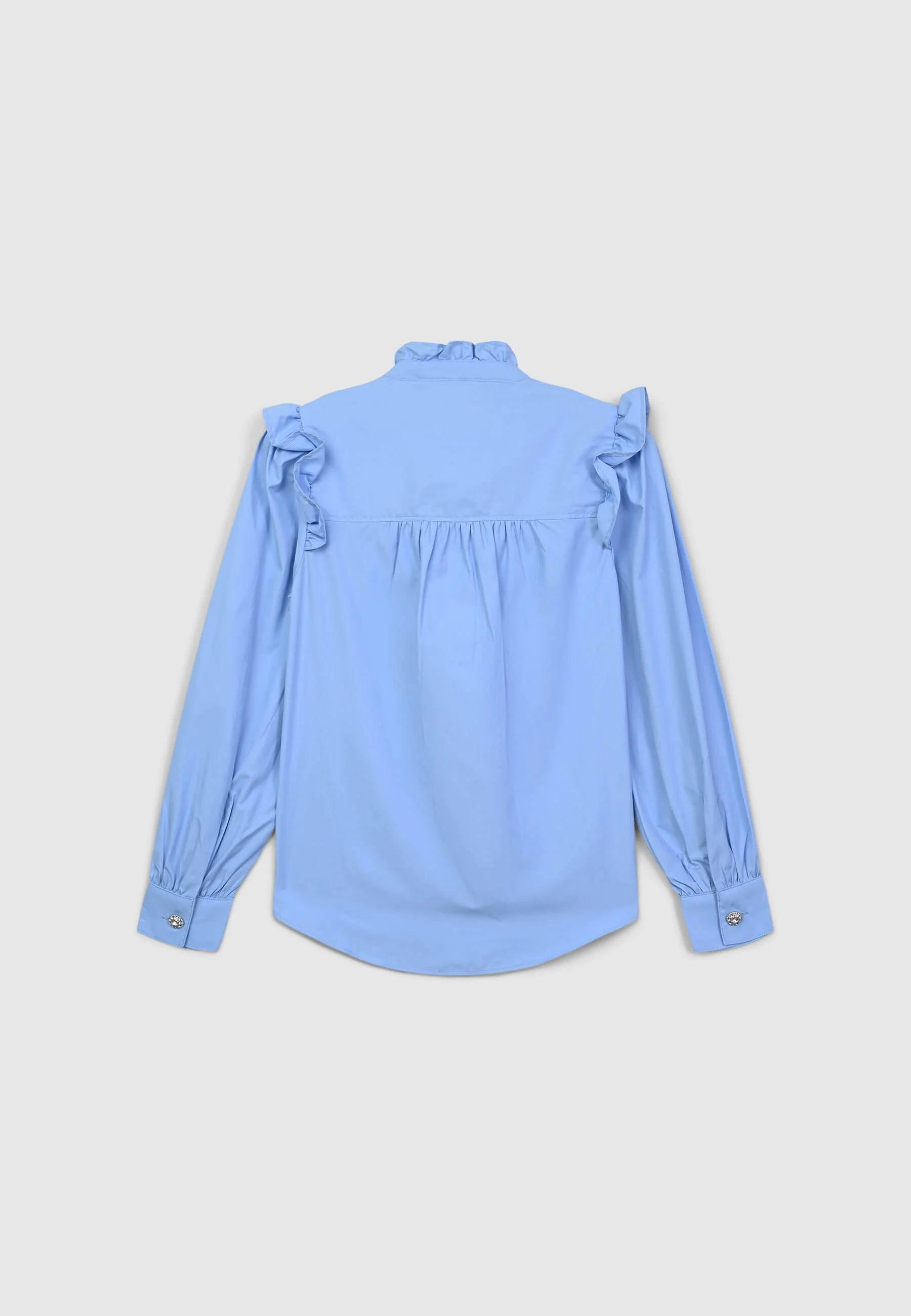 Camicia frill bottone gioiello - Image 6
