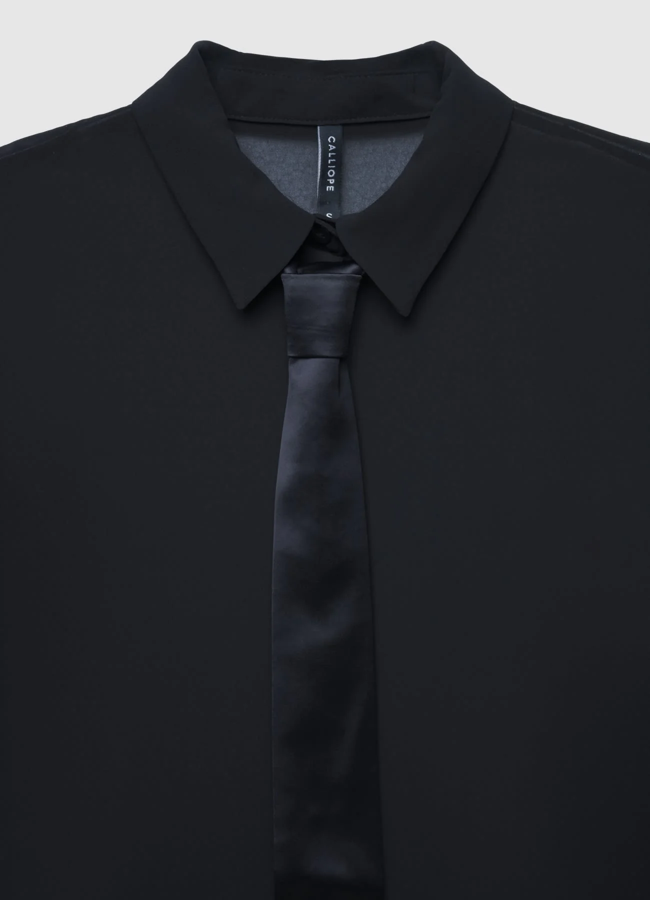 Camicia georgette con cravatta - Image 6