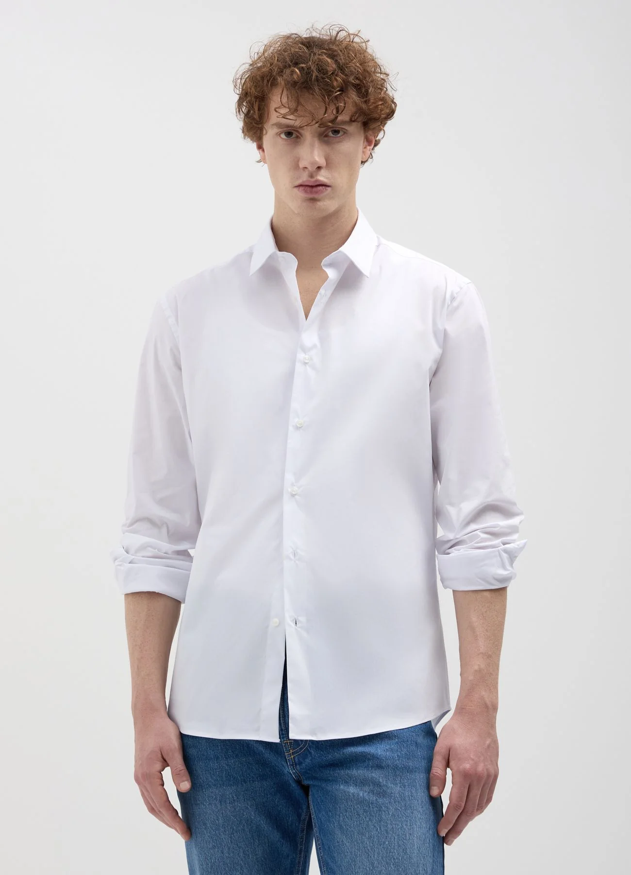 Camicia in cotone stretch - Image 4