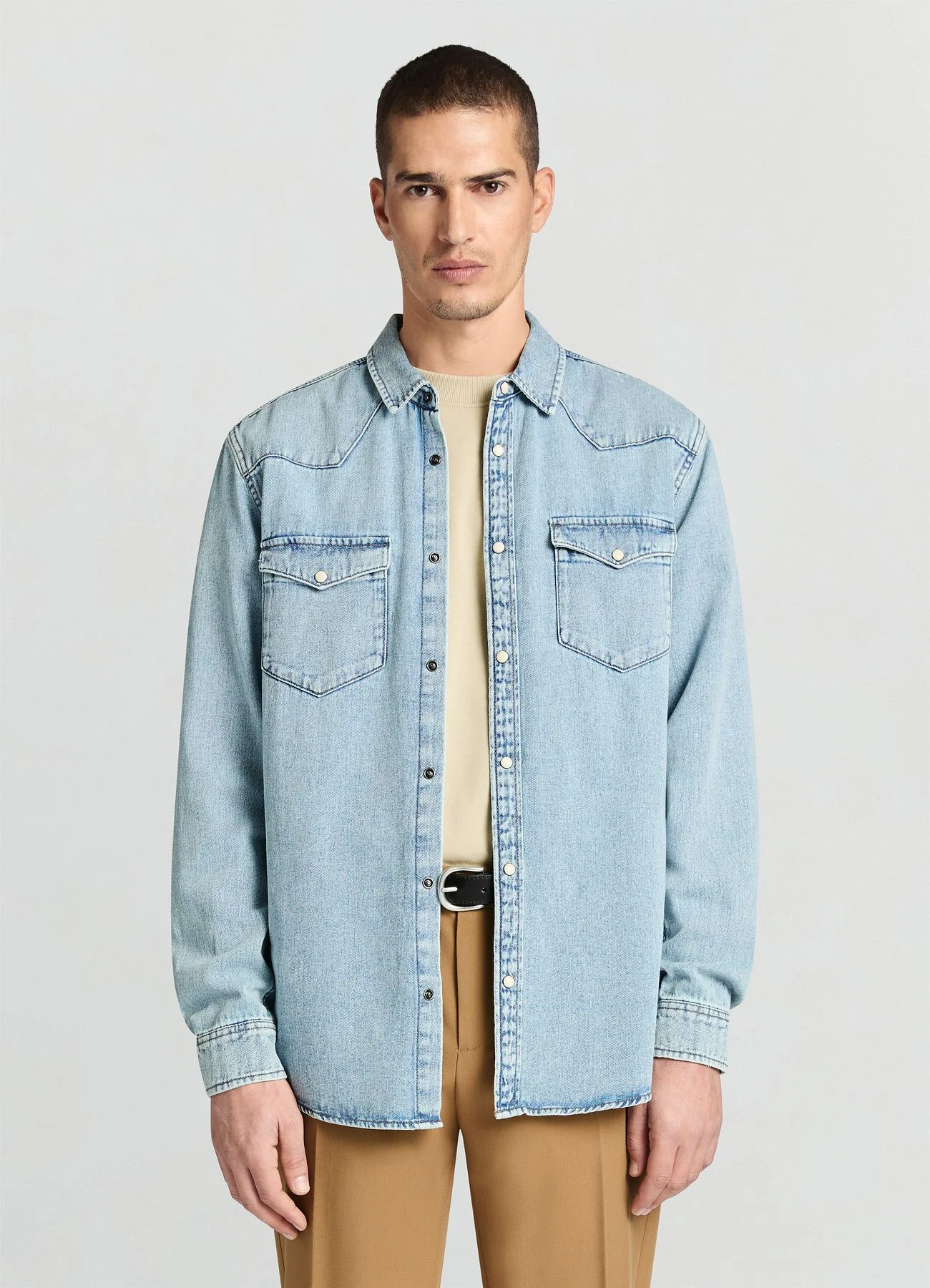 Camicia in denim con tasche