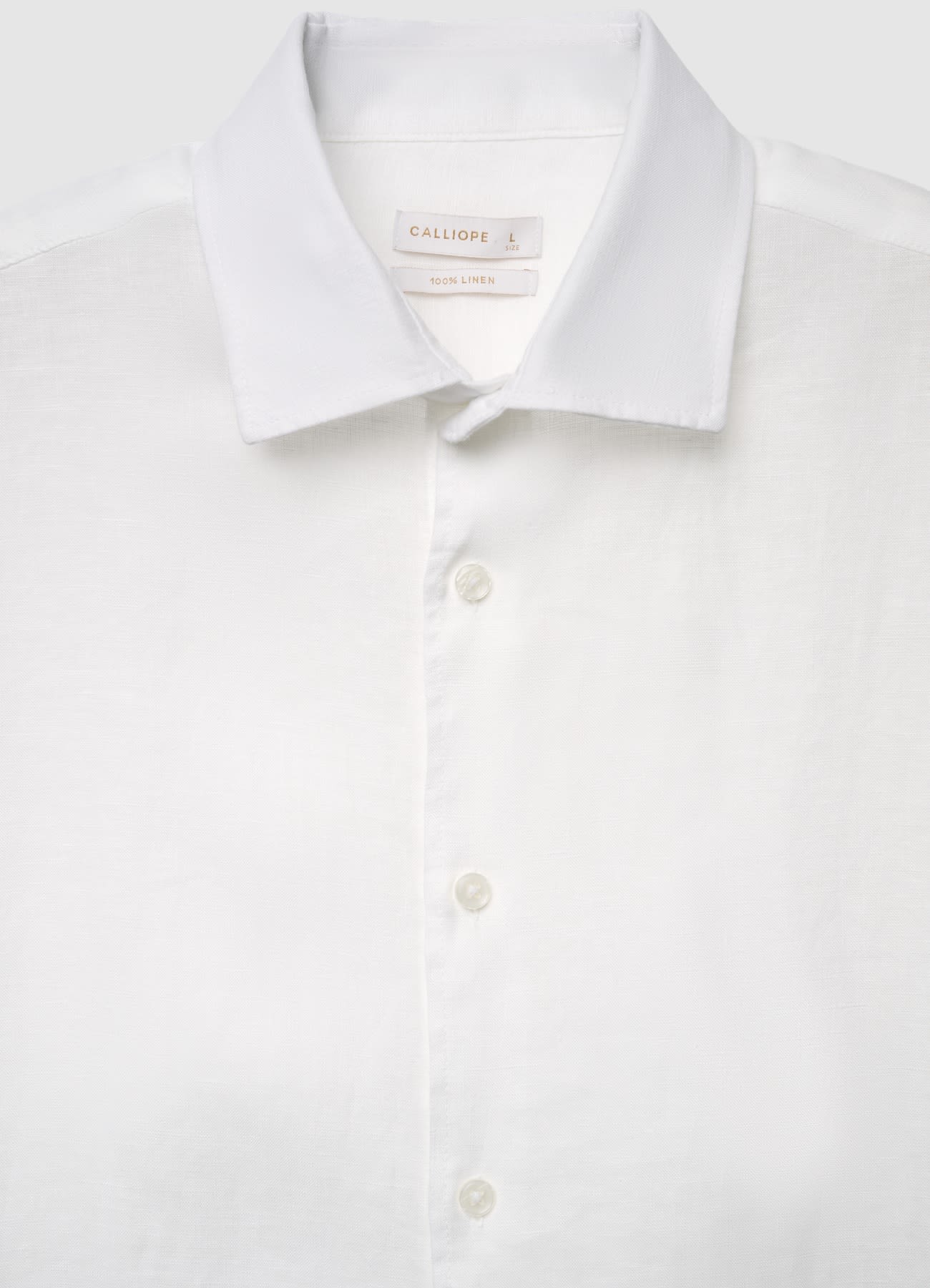 Camicia in lino a tinta unita - Image 4