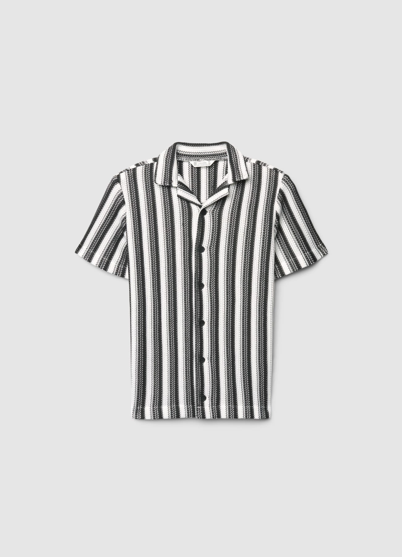 Camicia in maglia a righe