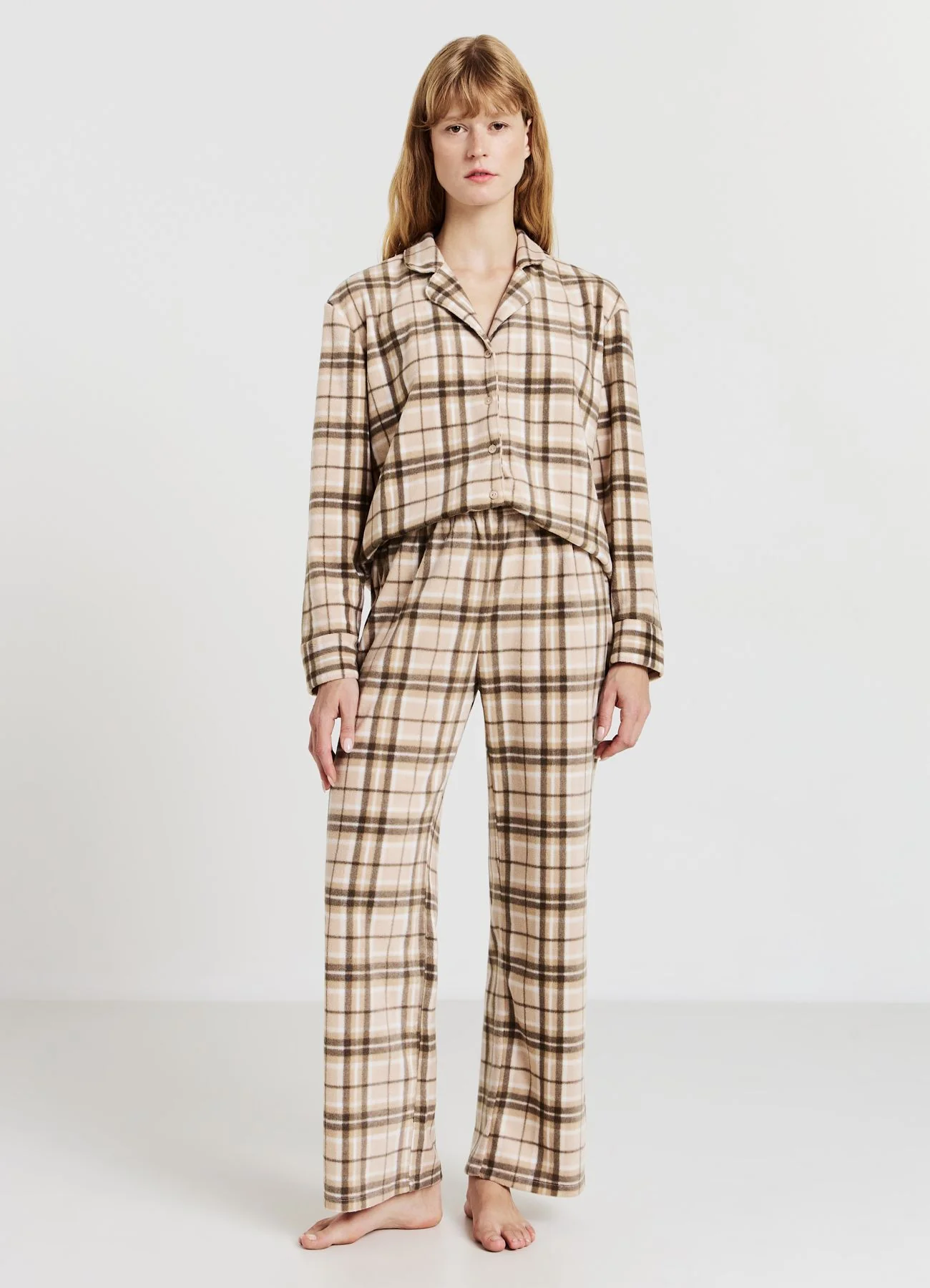 Camicia in pile fantasia
