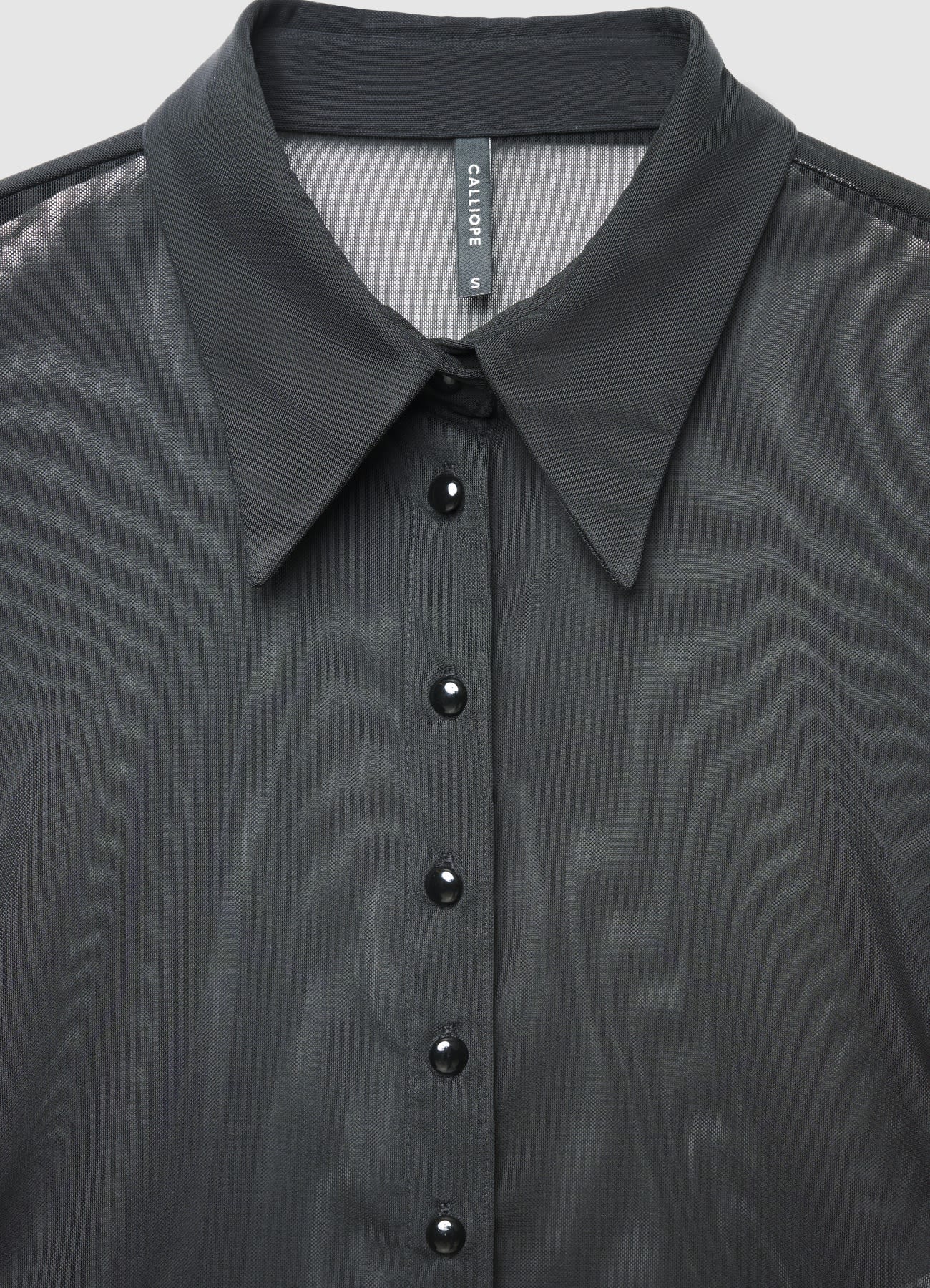 Camicia in tulle con bottoni - Image 6