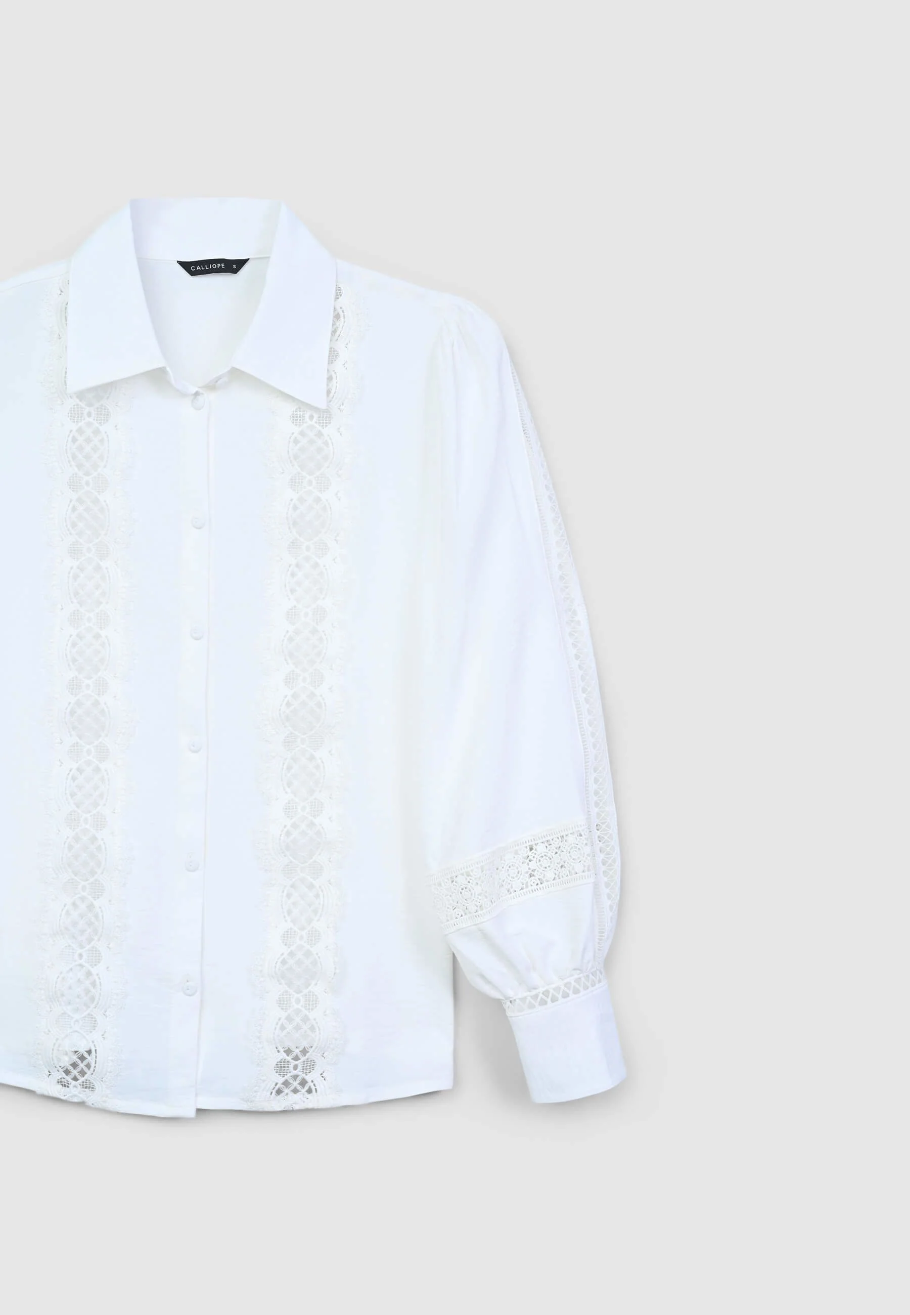 Camicia inserti macramè - Image 6