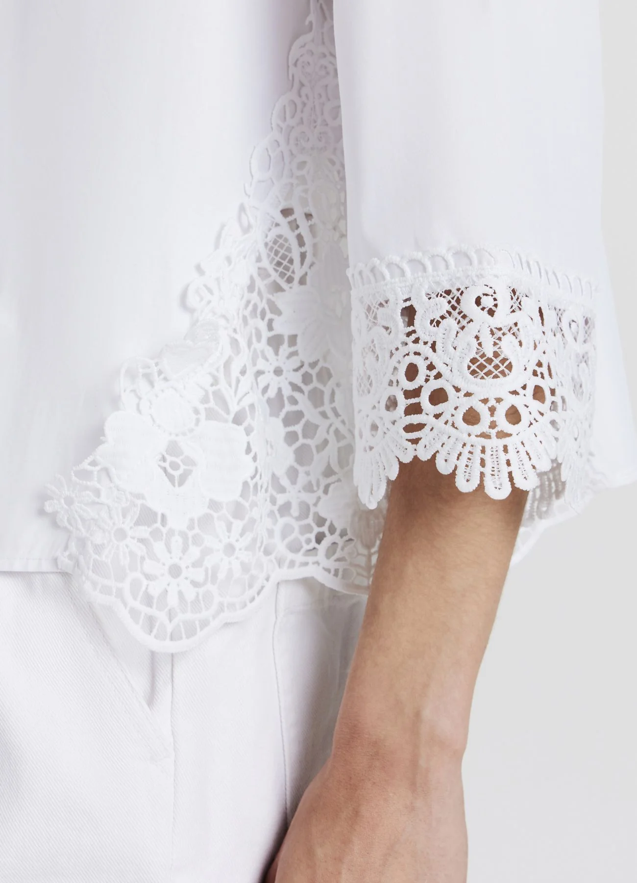 Camicia inserti macramè - Image 3