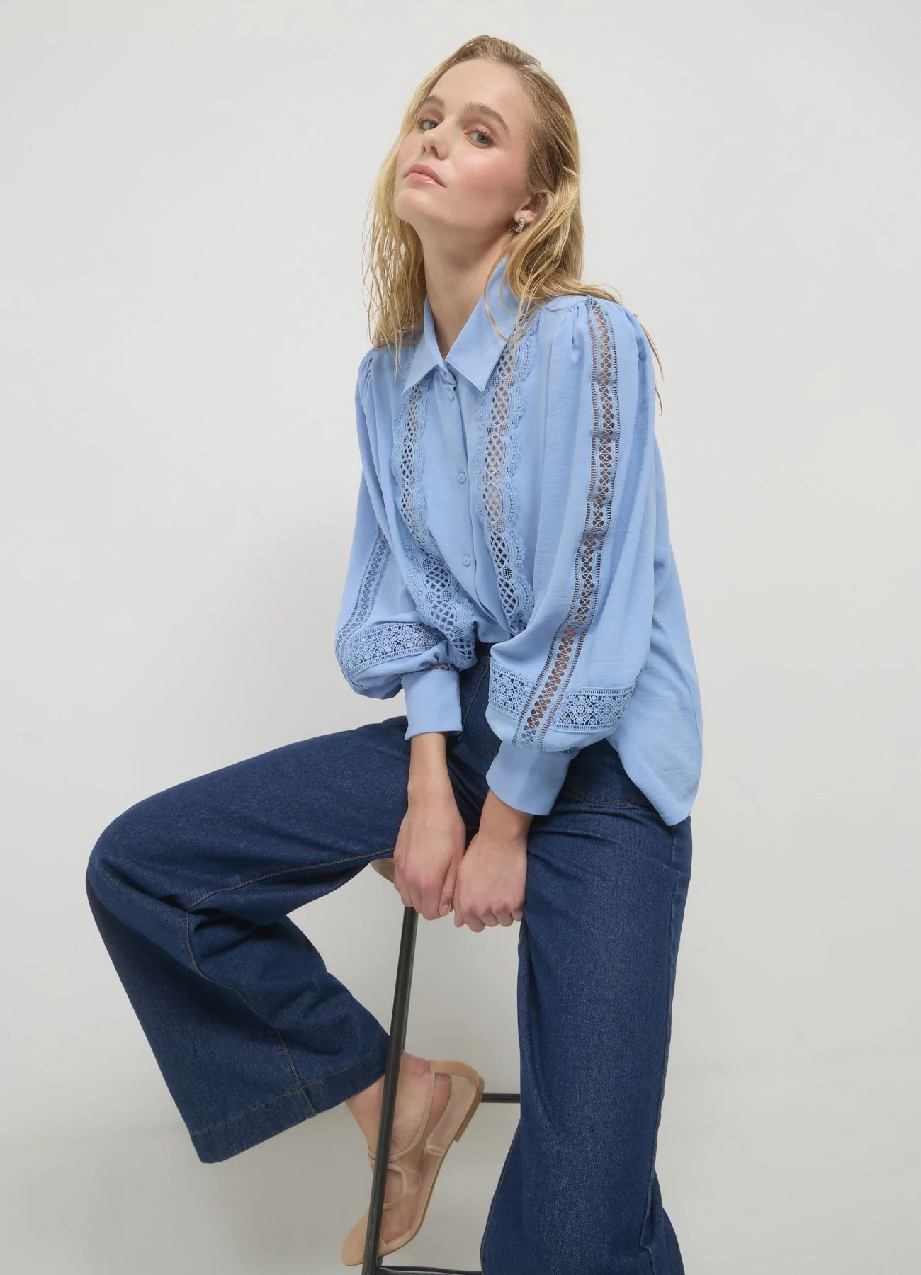 Camicia inserti macramè - Image 2