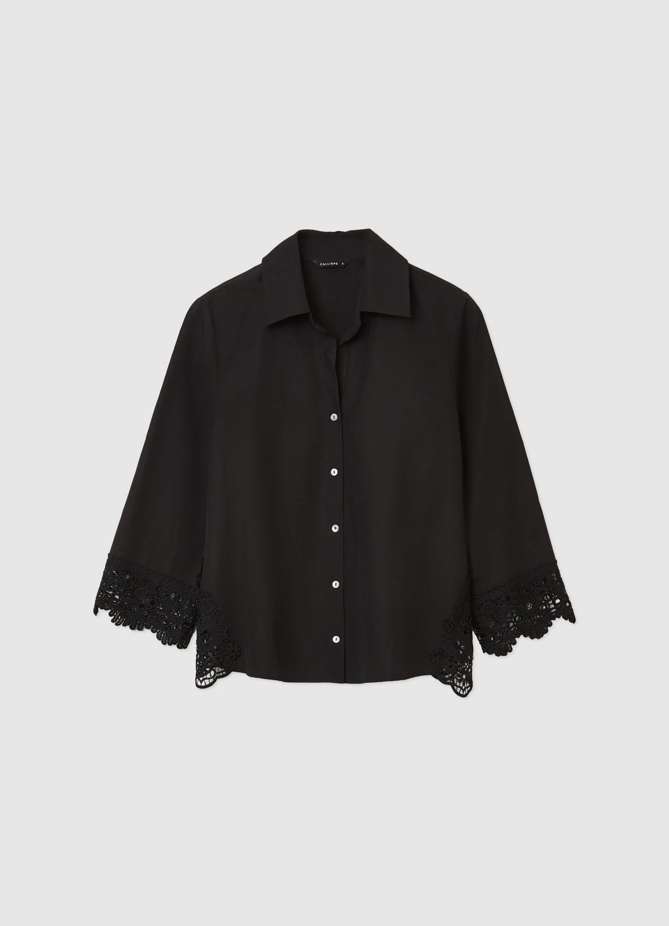 Camicia inserti macramè - Image 5