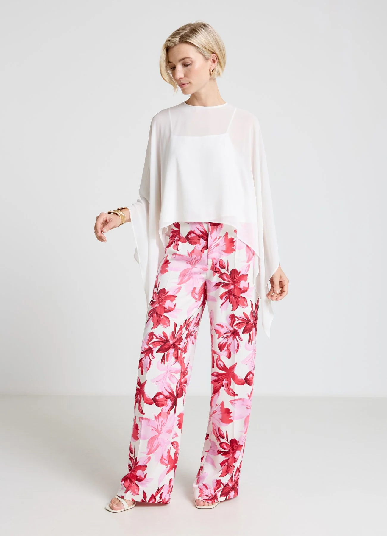 Camicia kimono ampia a tinta unita - Image 2
