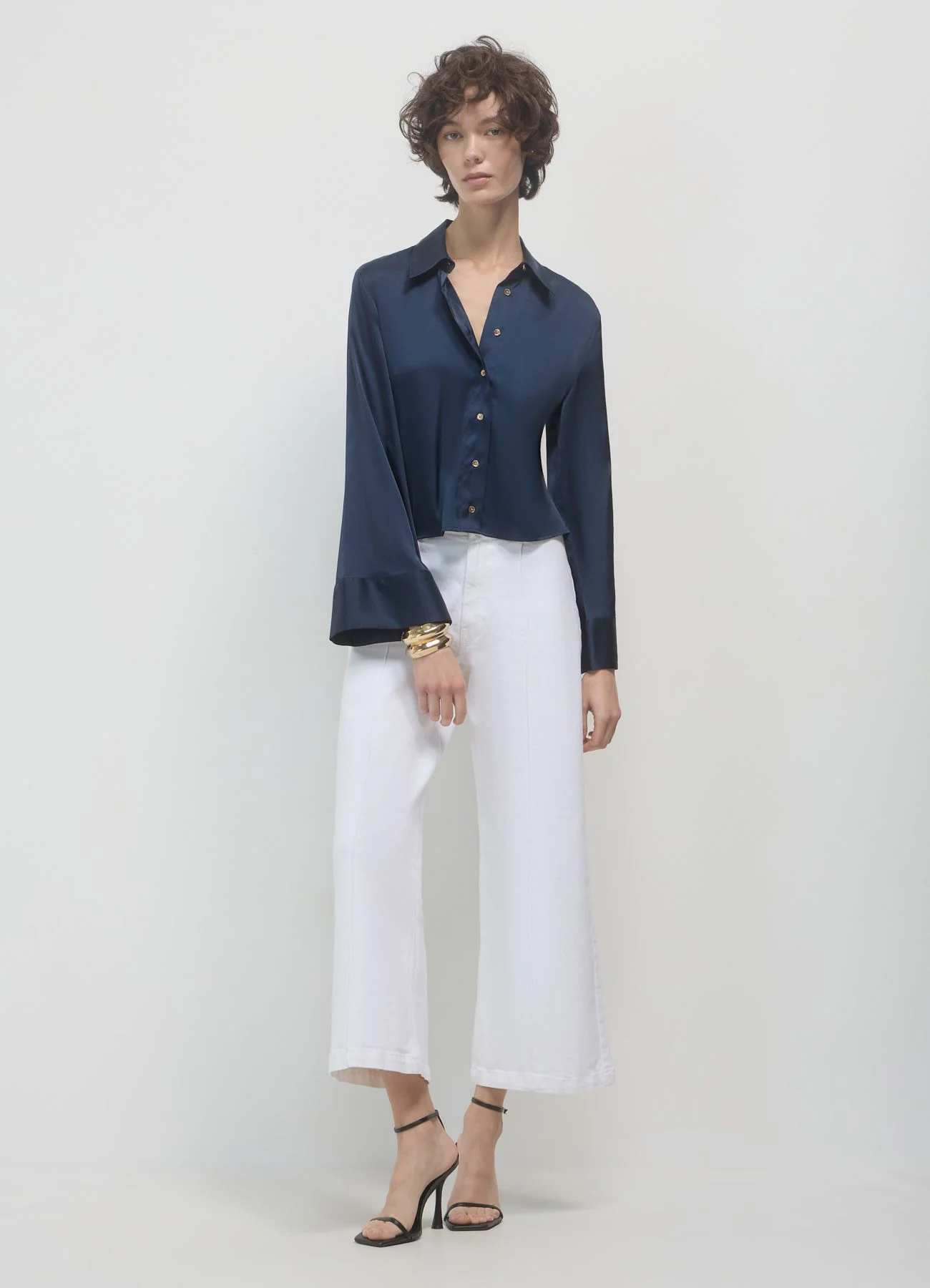 Camicia kimono simil satin