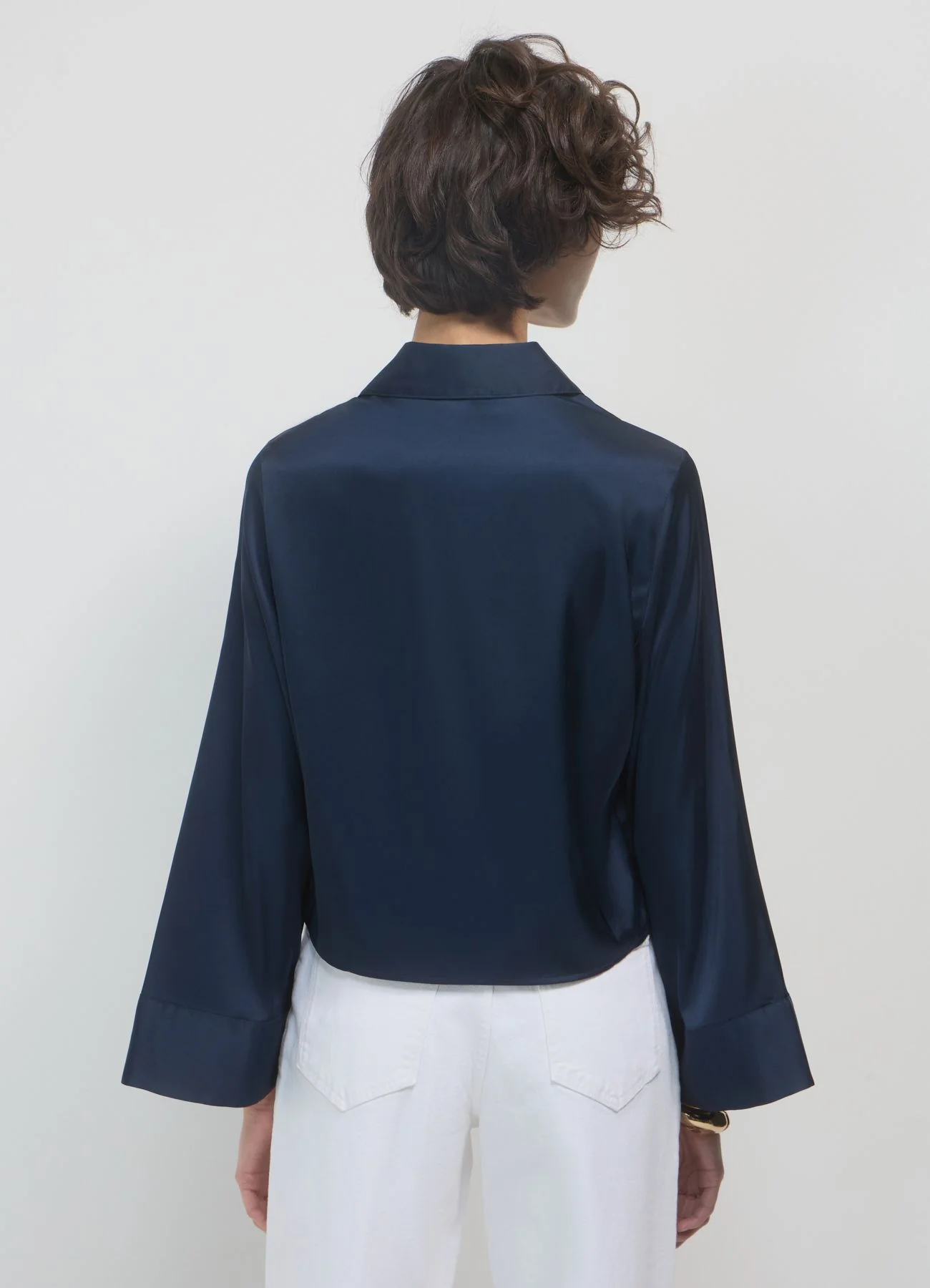 Camicia kimono simil satin - Image 3