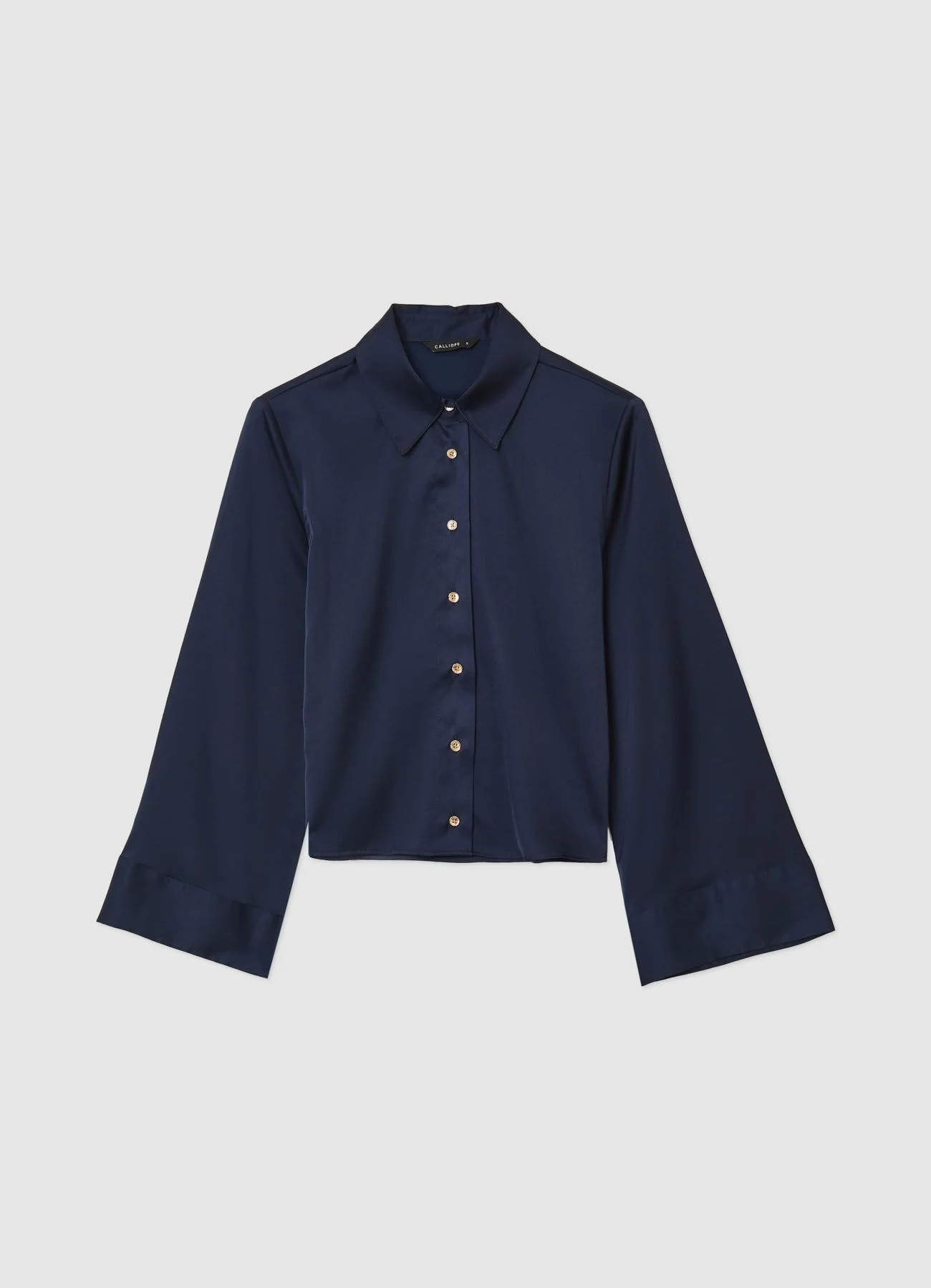 Camicia kimono simil satin - Image 4