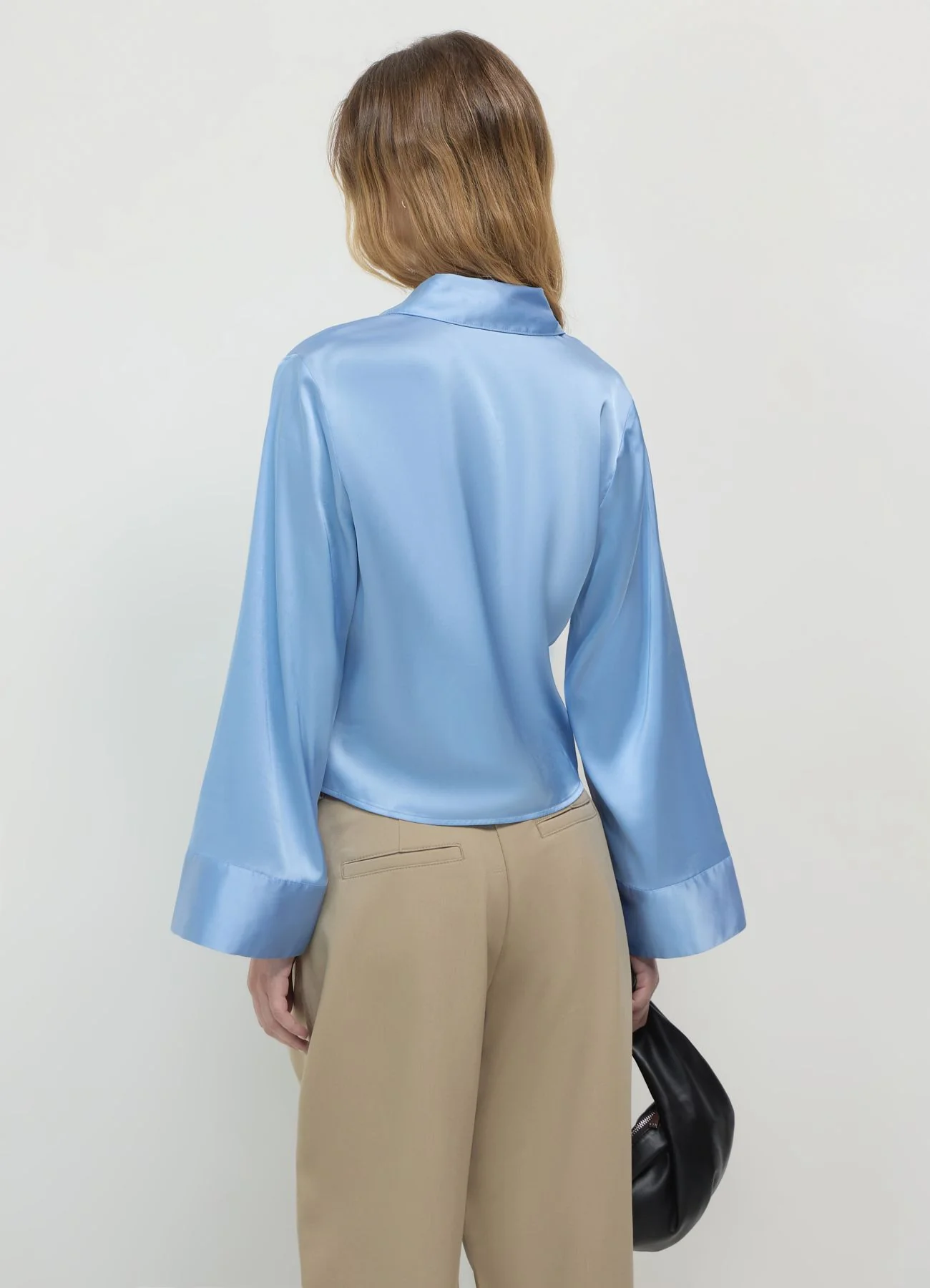 Camicia kimono simil satin - Image 2