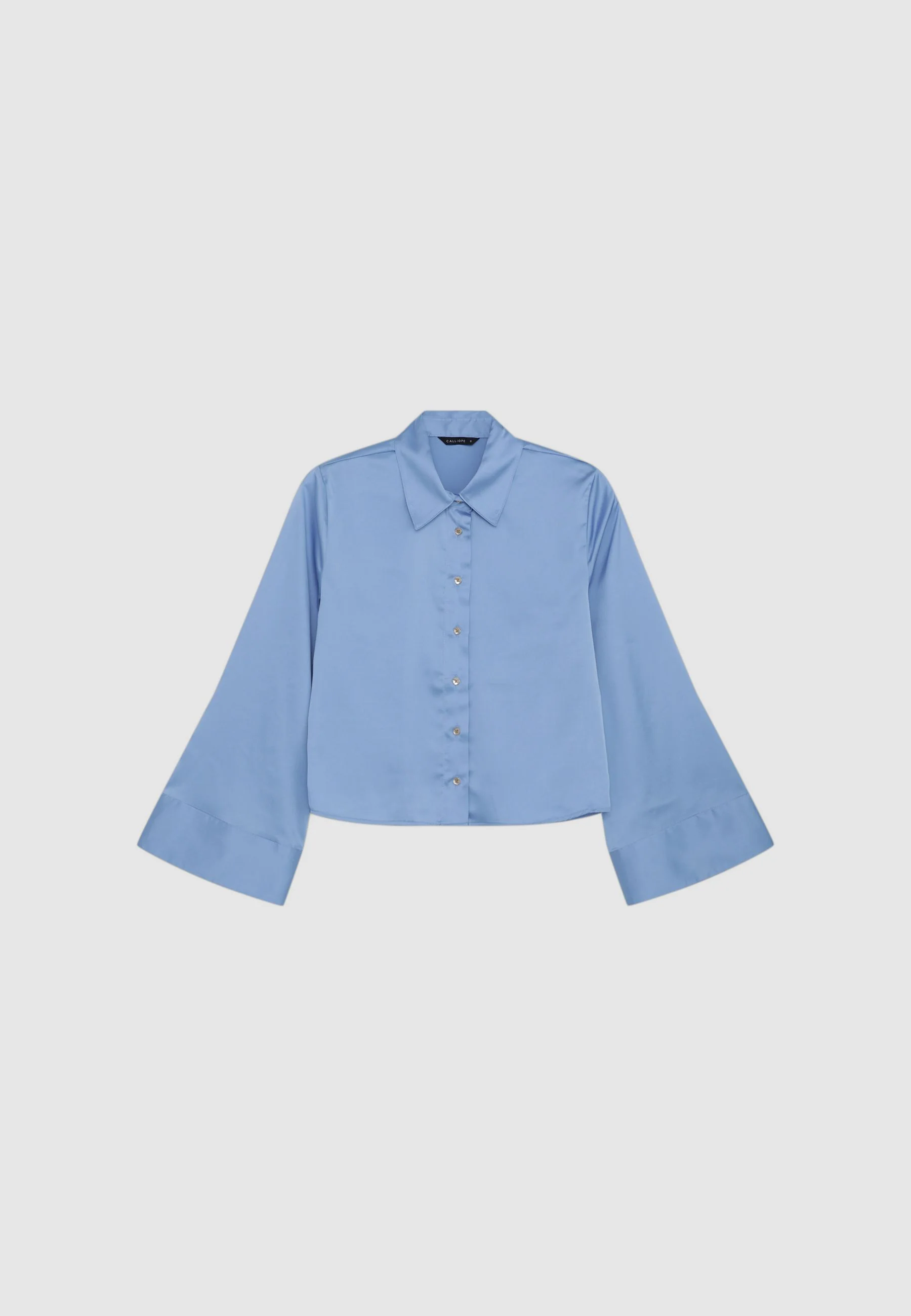 Camicia kimono simil satin - Image 4