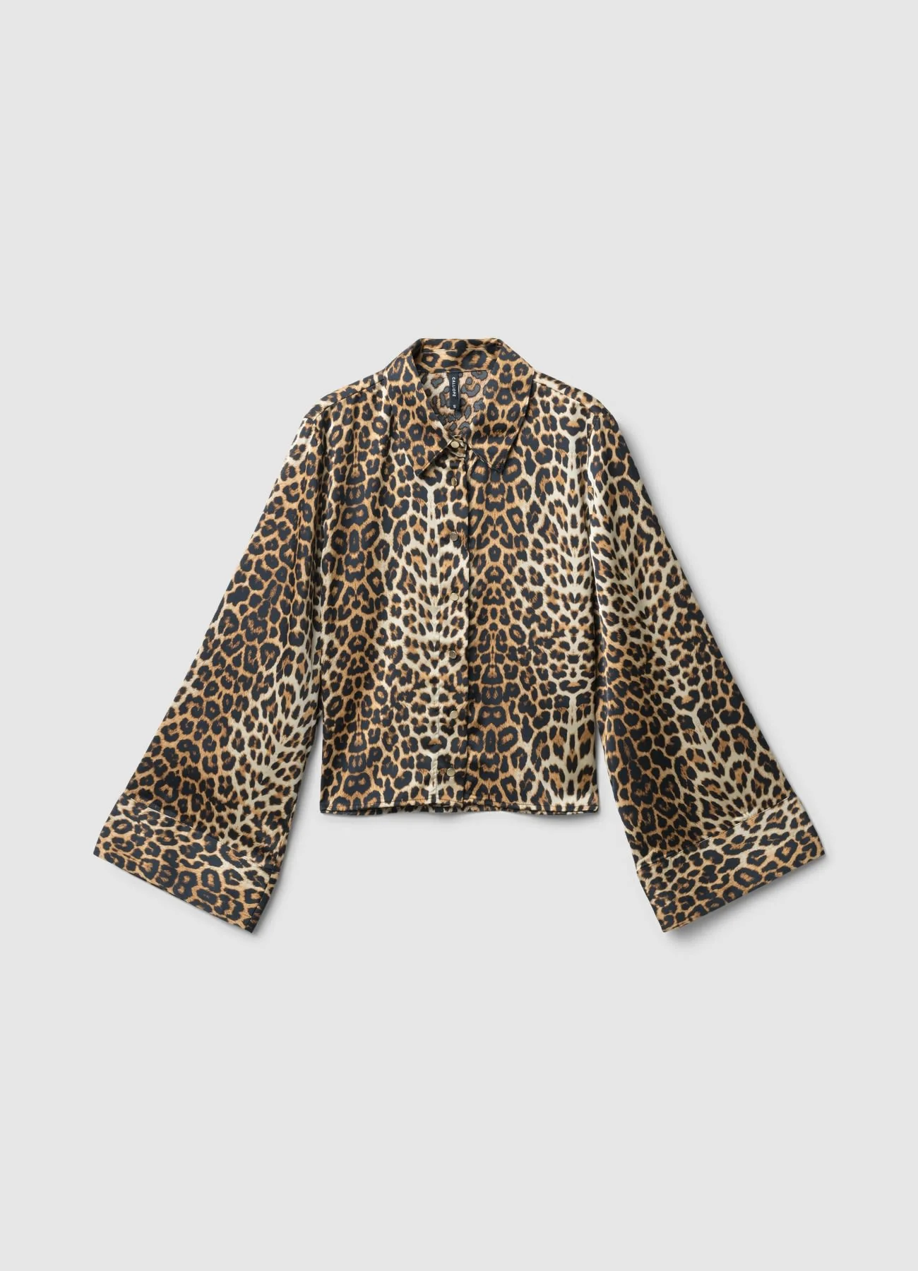 Camicia kimono simil satin fantasia animalier - Image 4