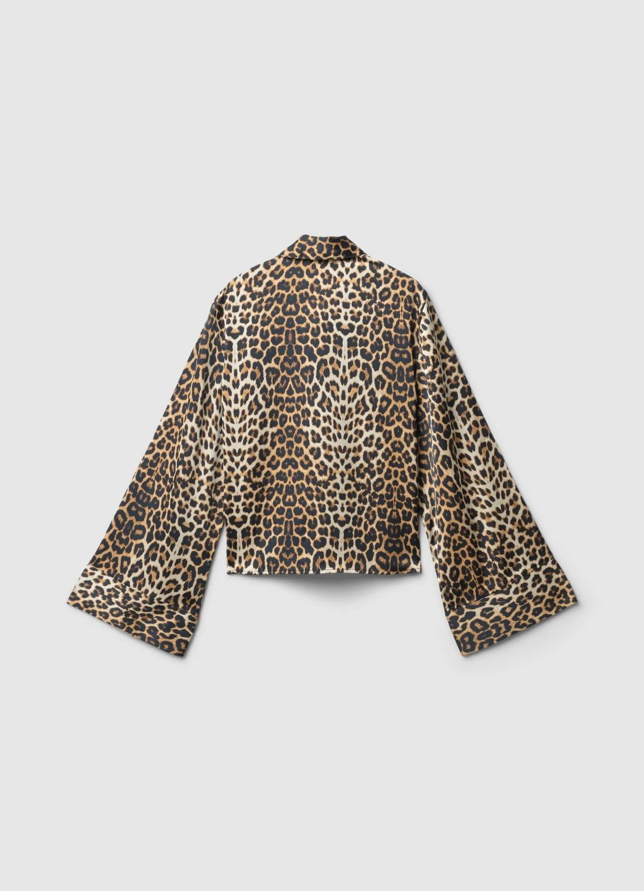 Camicia kimono simil satin fantasia animalier - Image 5
