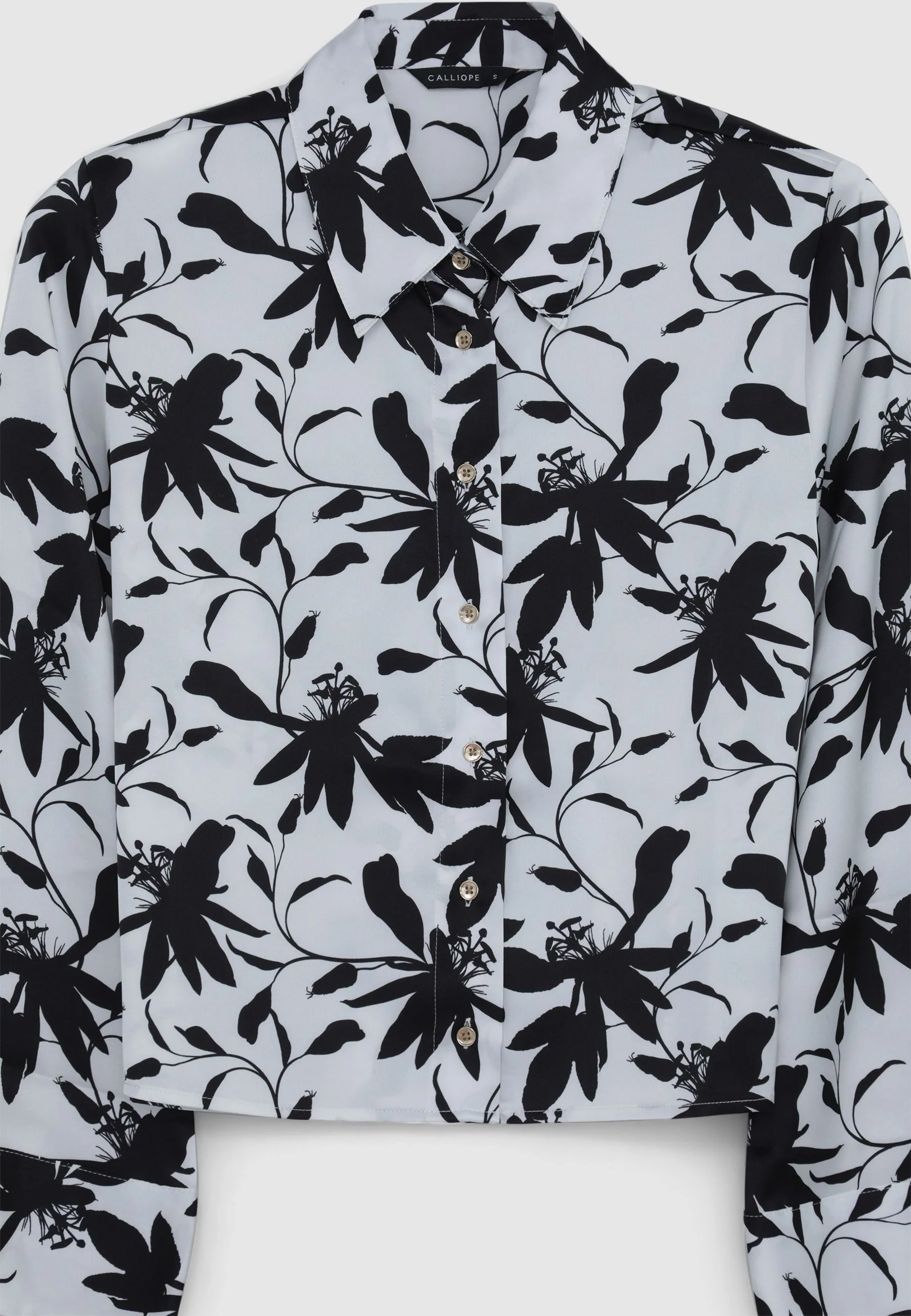 Camicia kimono simil satin fantasia - Image 4