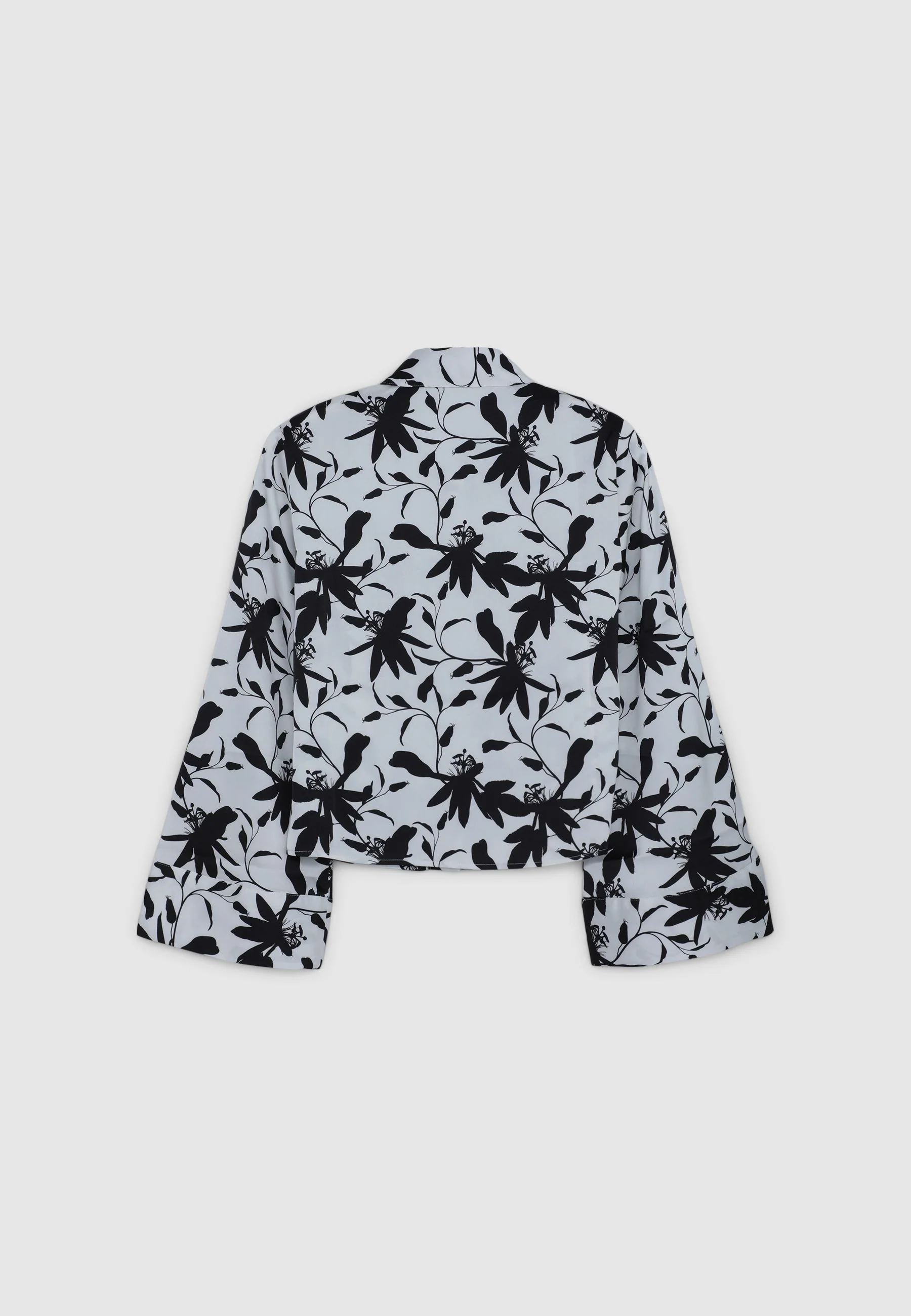 Camicia kimono simil satin fantasia - Image 6
