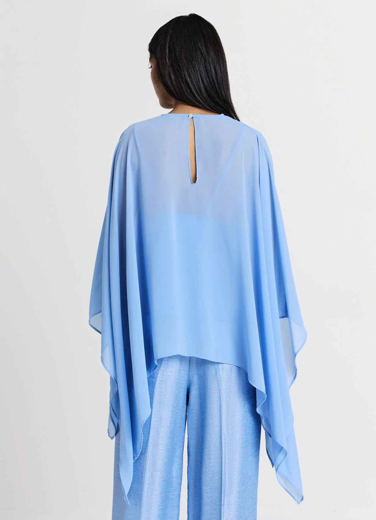 Camicia kimono tessuto georgette
