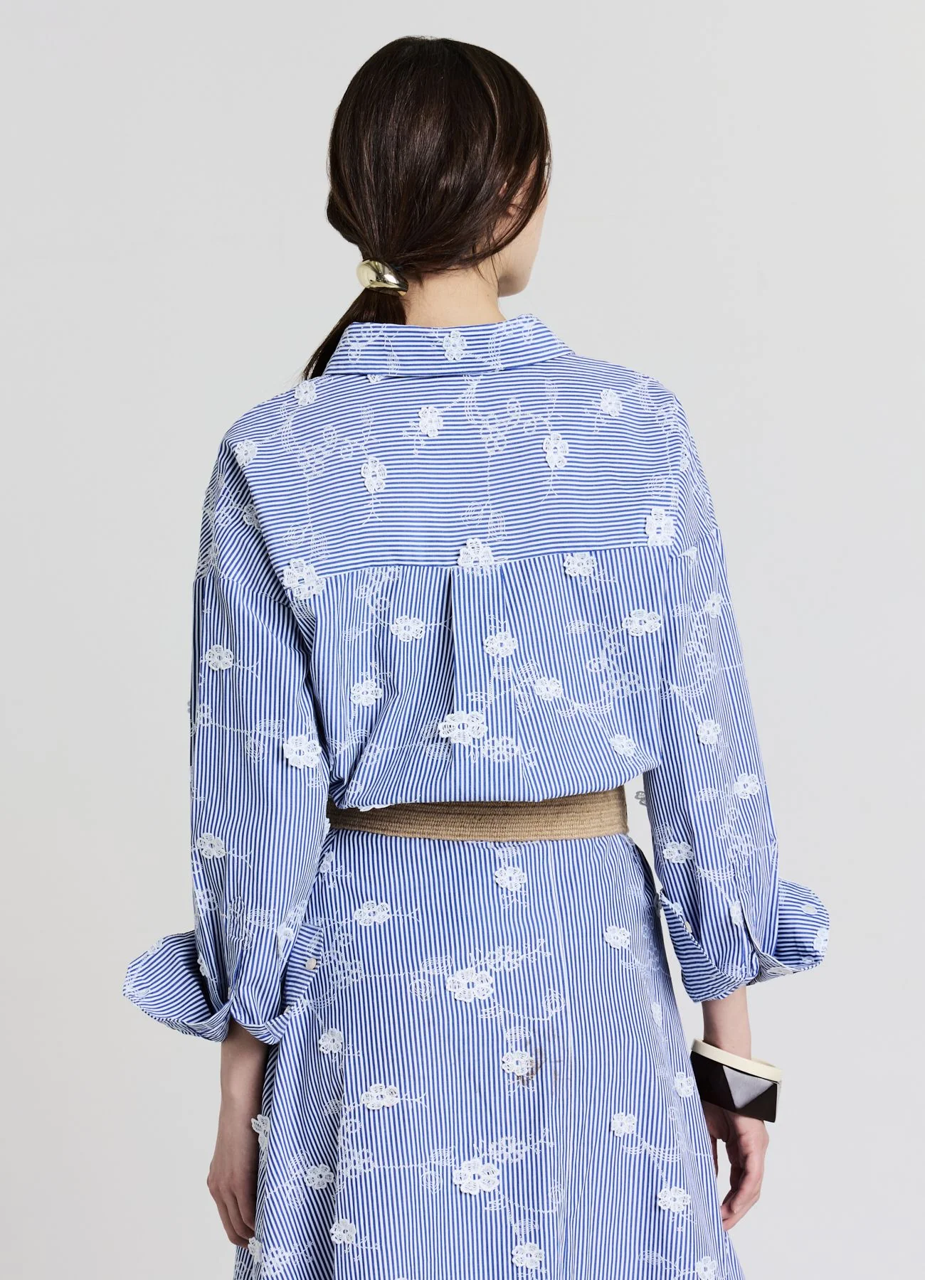Camicia lunga con ricami